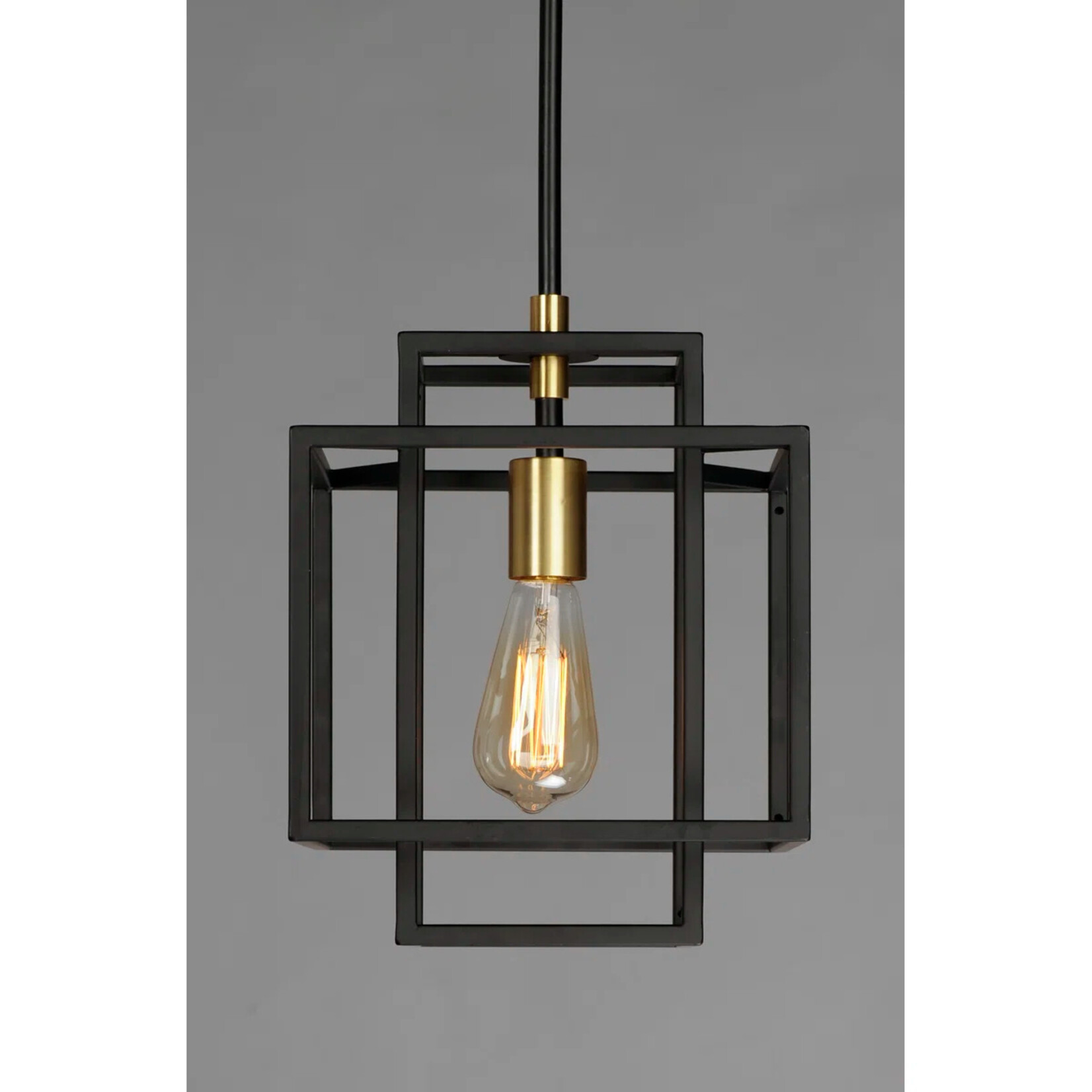 1 Light Square Rectangle Pendant