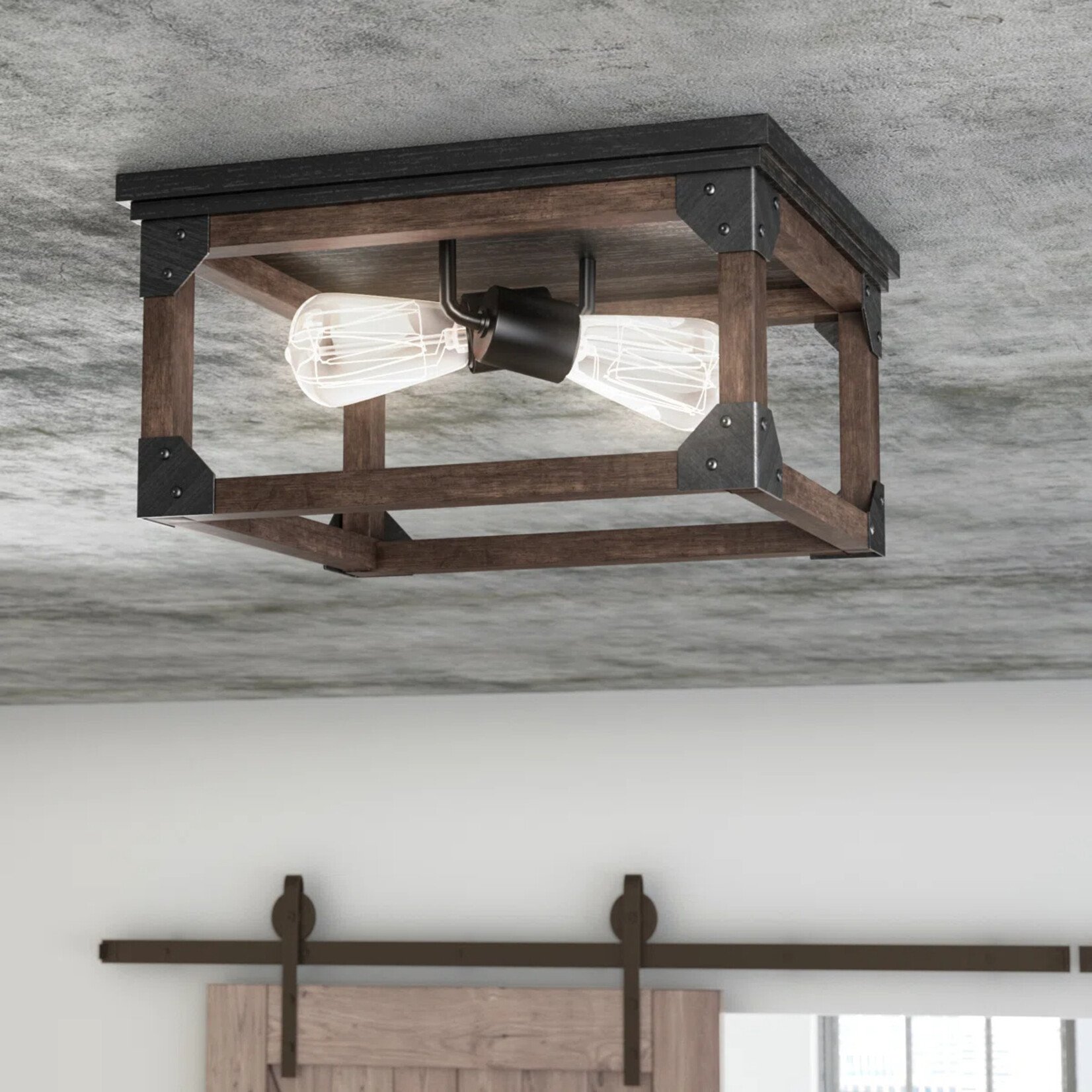 WayFair Canada Arro 2-Light 13.5" Flush Mount