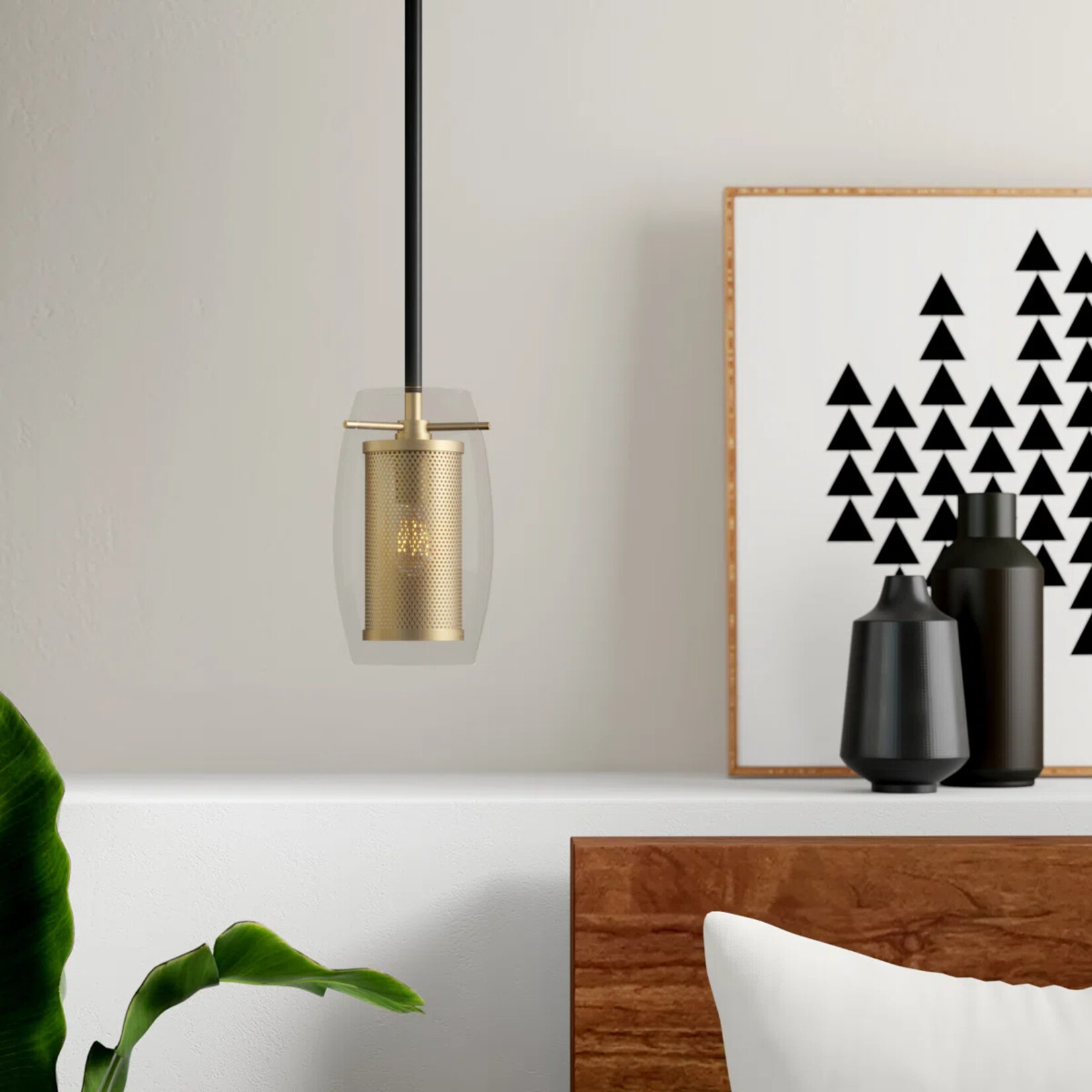 Winslet 1 - Light Dimmable Brass Bronze Armed Sconce