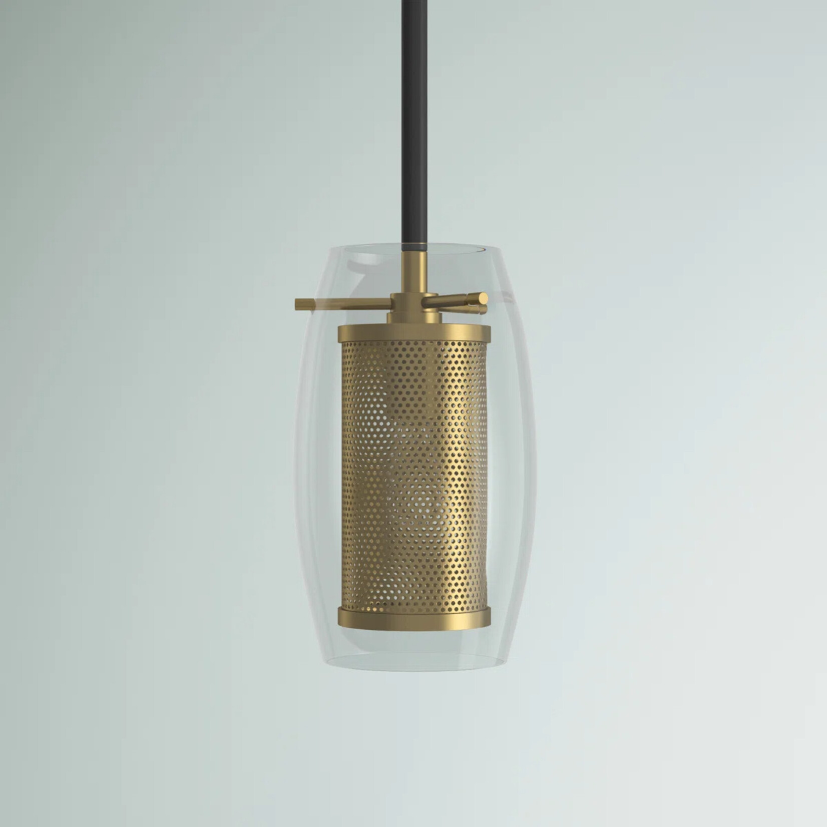 WayFair Canada Winslet 1 - Light Dimmable Brass Bronze Armed Sconce - 9-9065-1-95