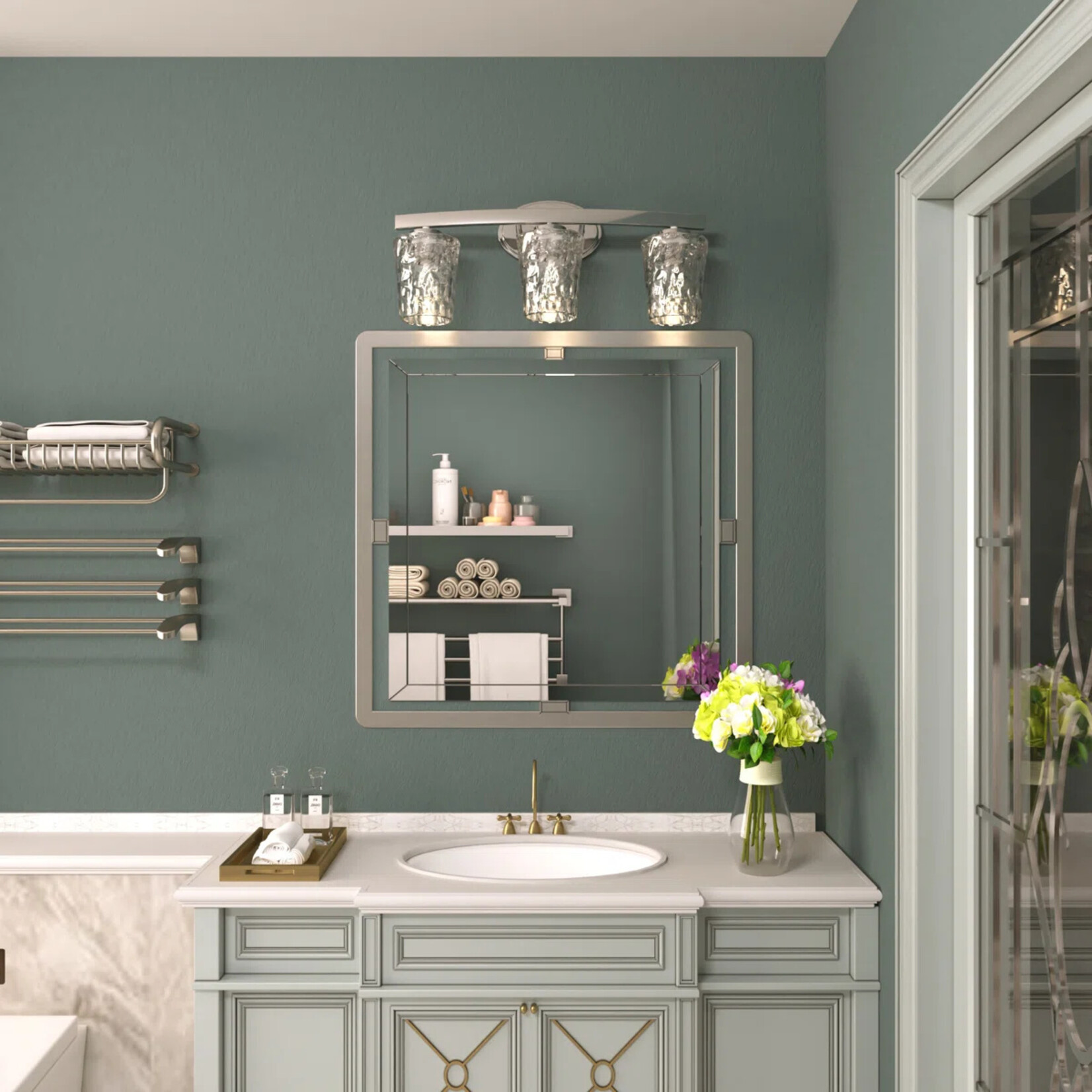 3 - Light Dimmable Vanity Light