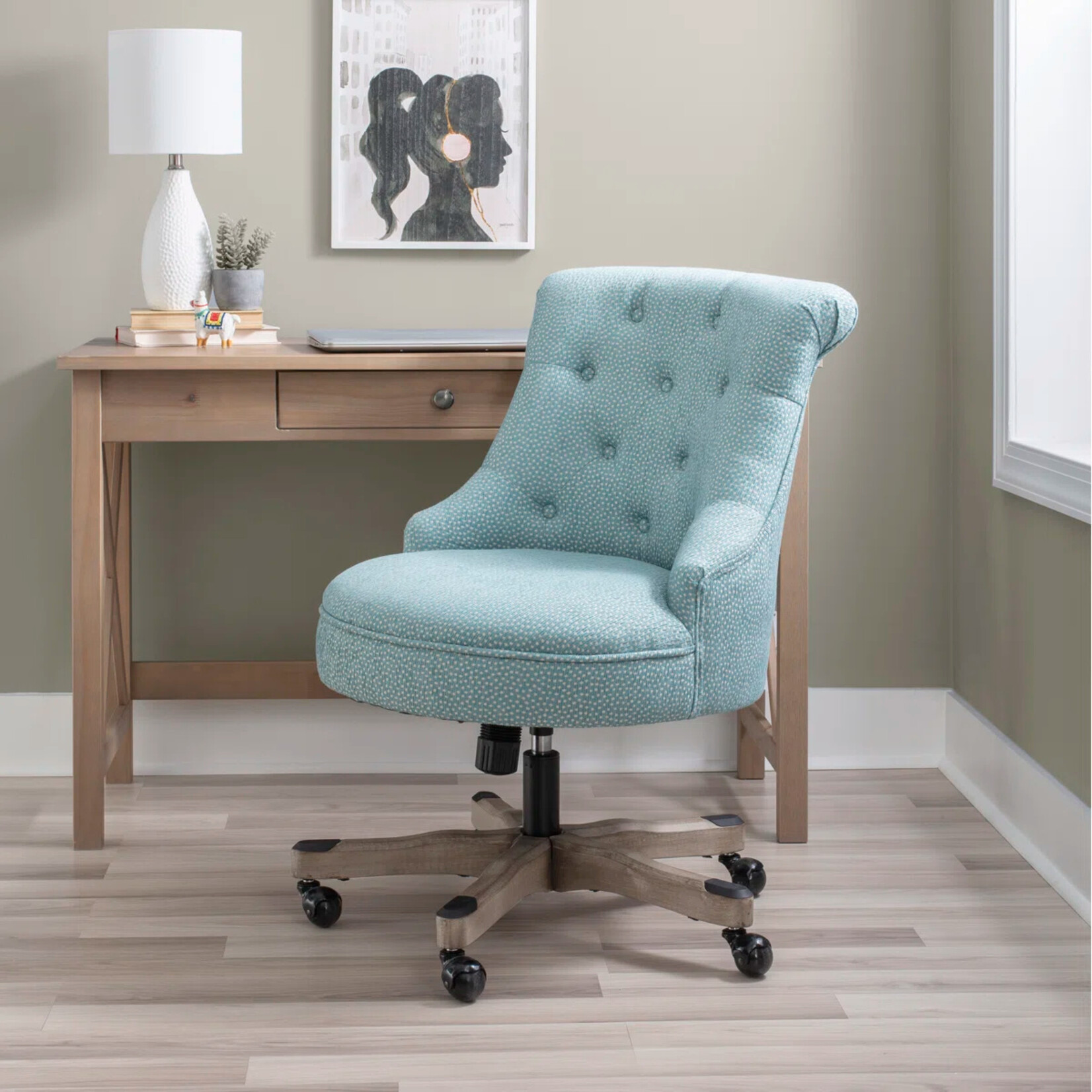 WayFair Canada Upholstery Pale Blue Grey Chair