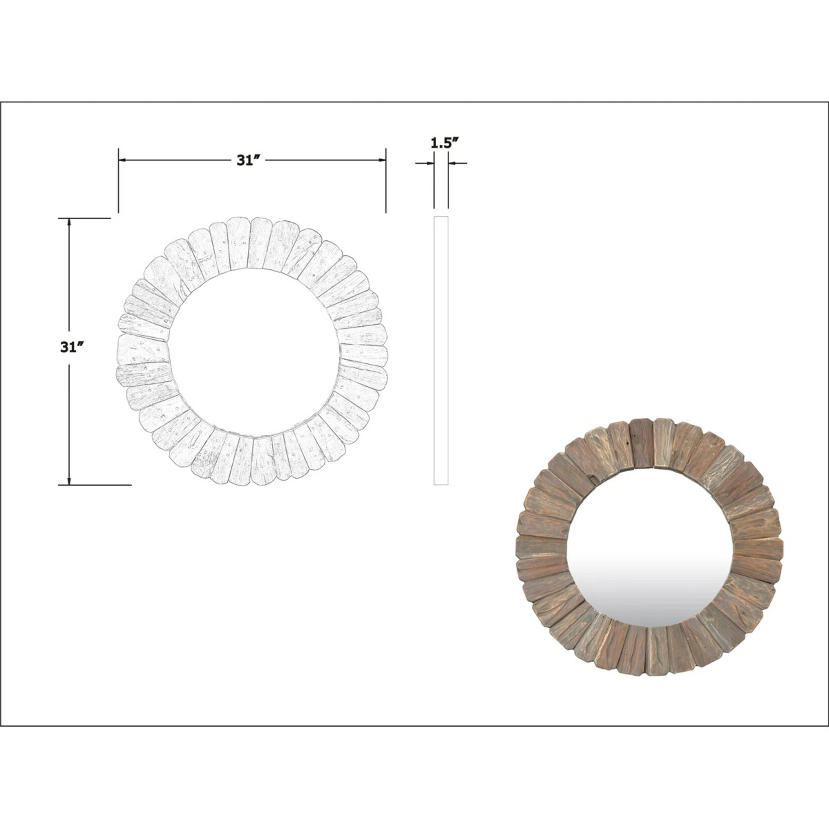 Backus Coastal Accent Mirror