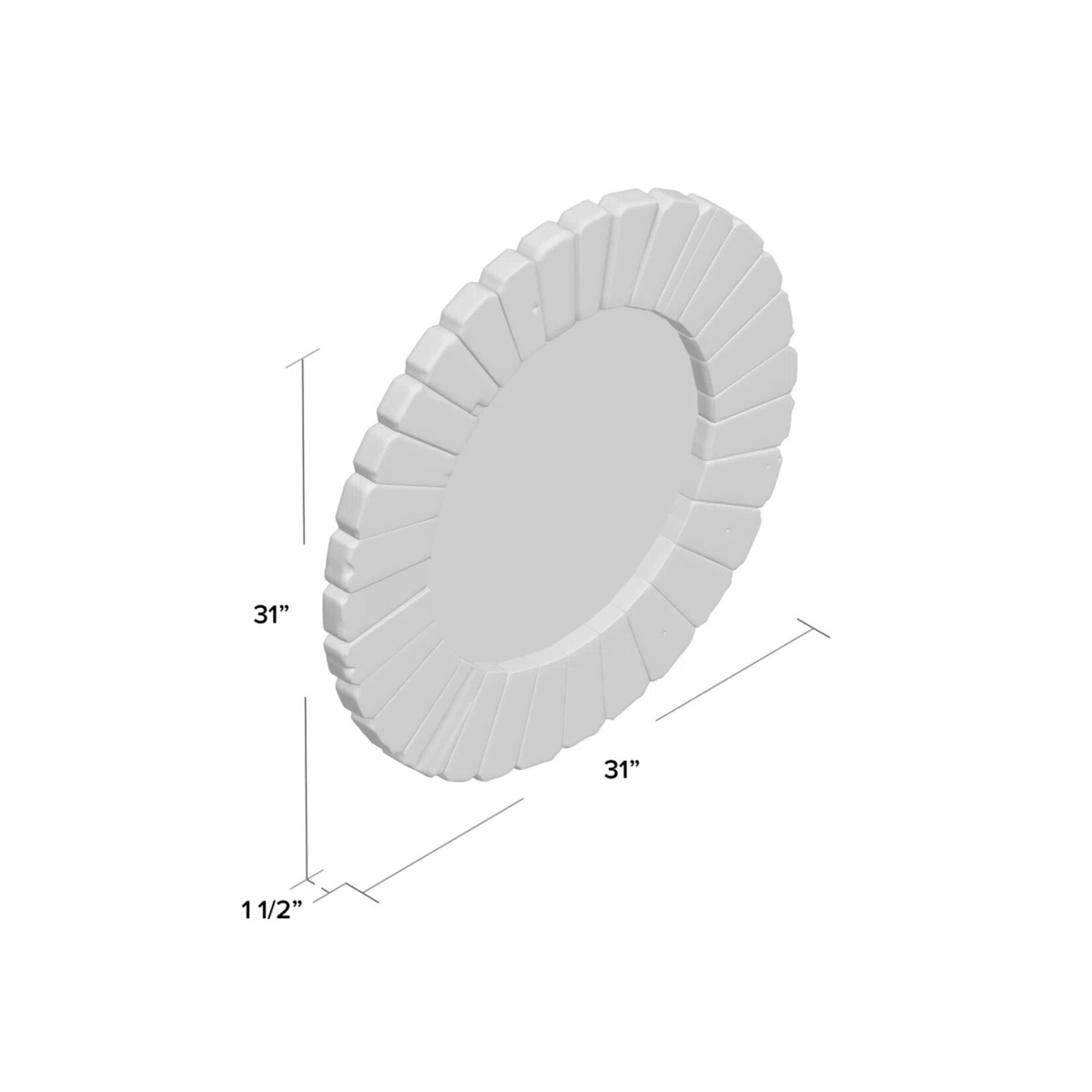 Backus Coastal Accent Mirror