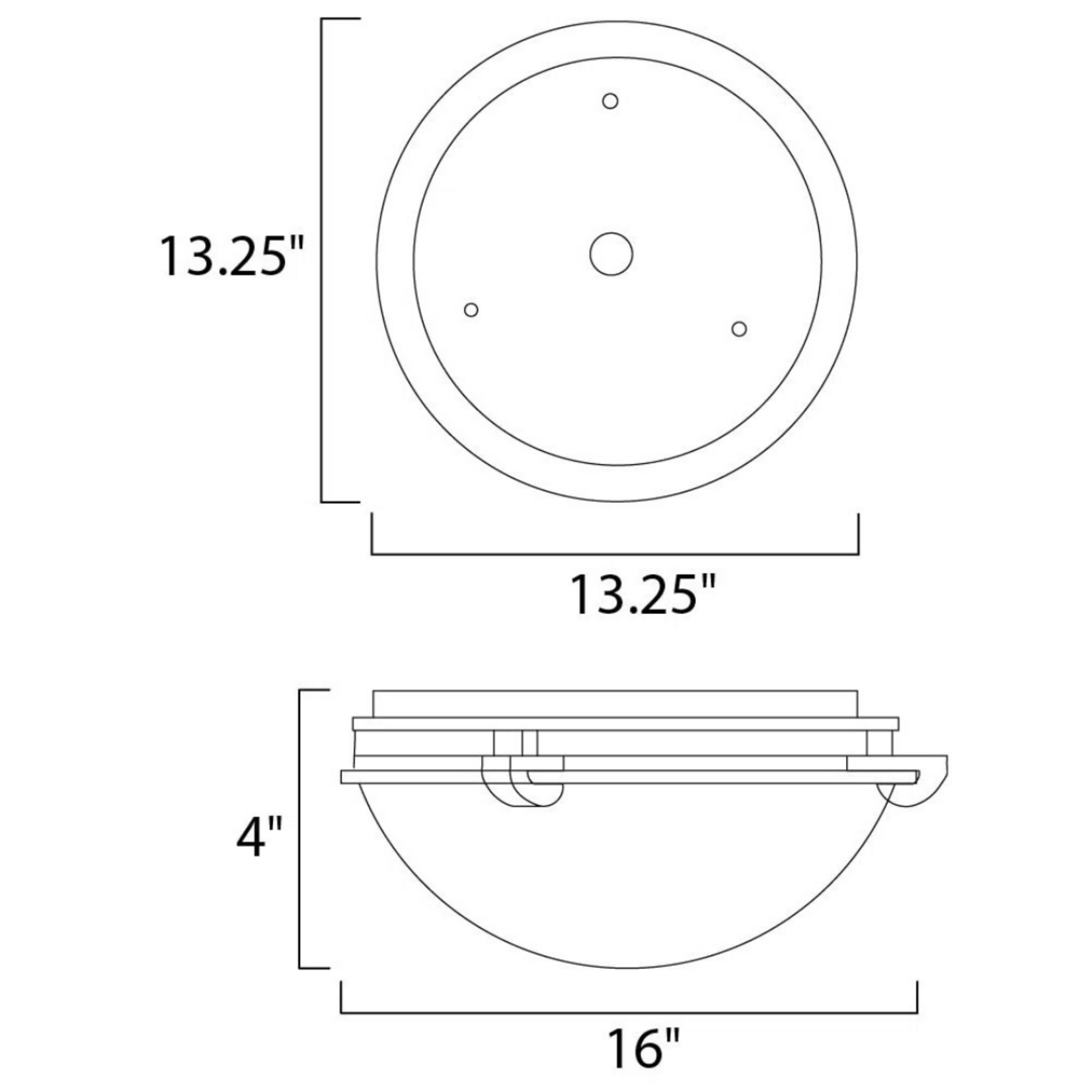 Simple Bowl Flush Mount