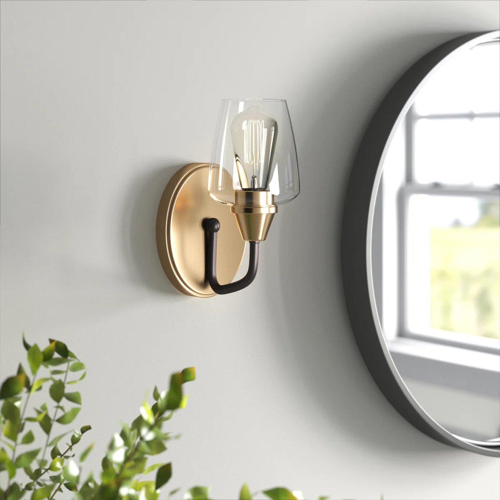 WayFair Canada 1 - Light Dimmable Armed Sconce