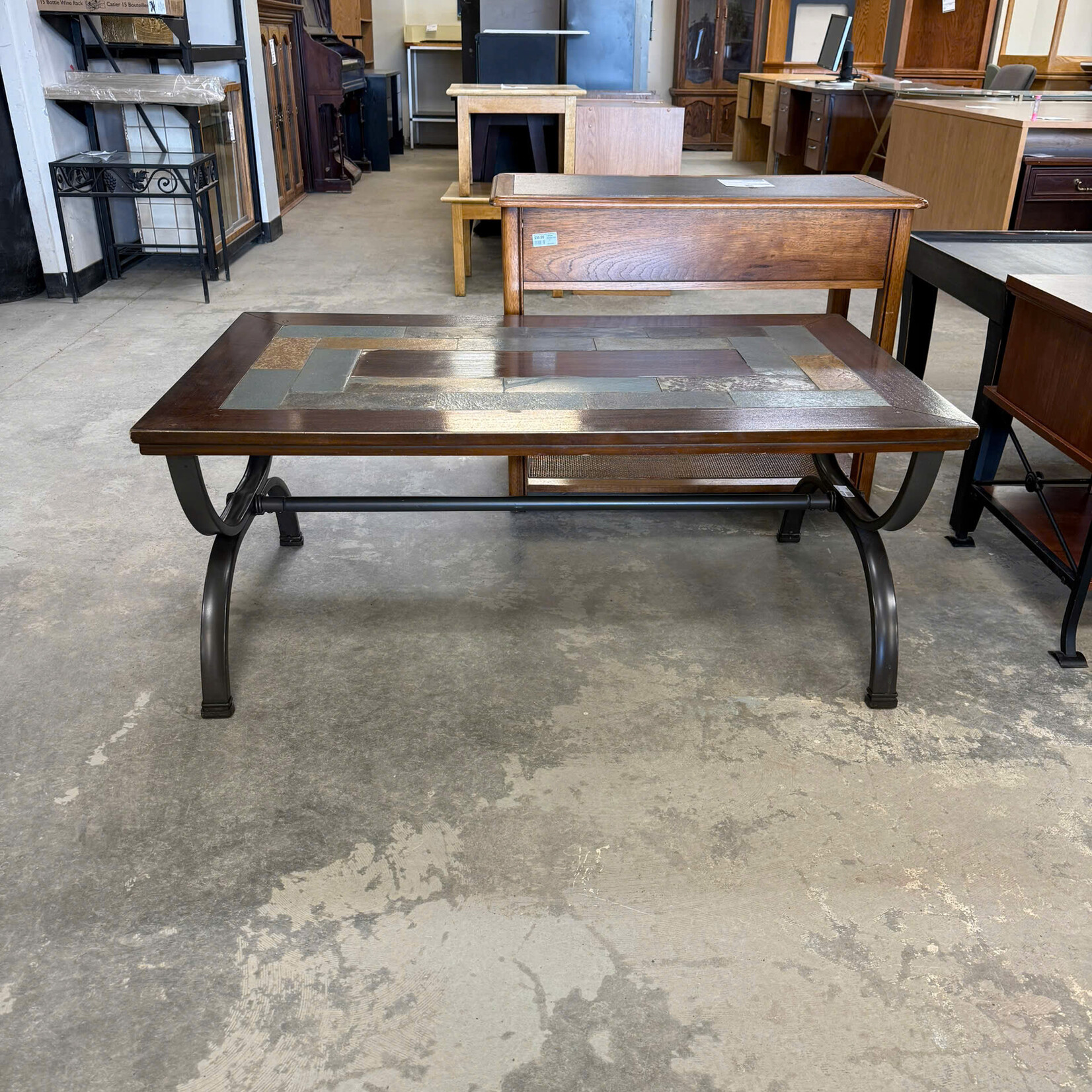 Stone Top Coffee Table