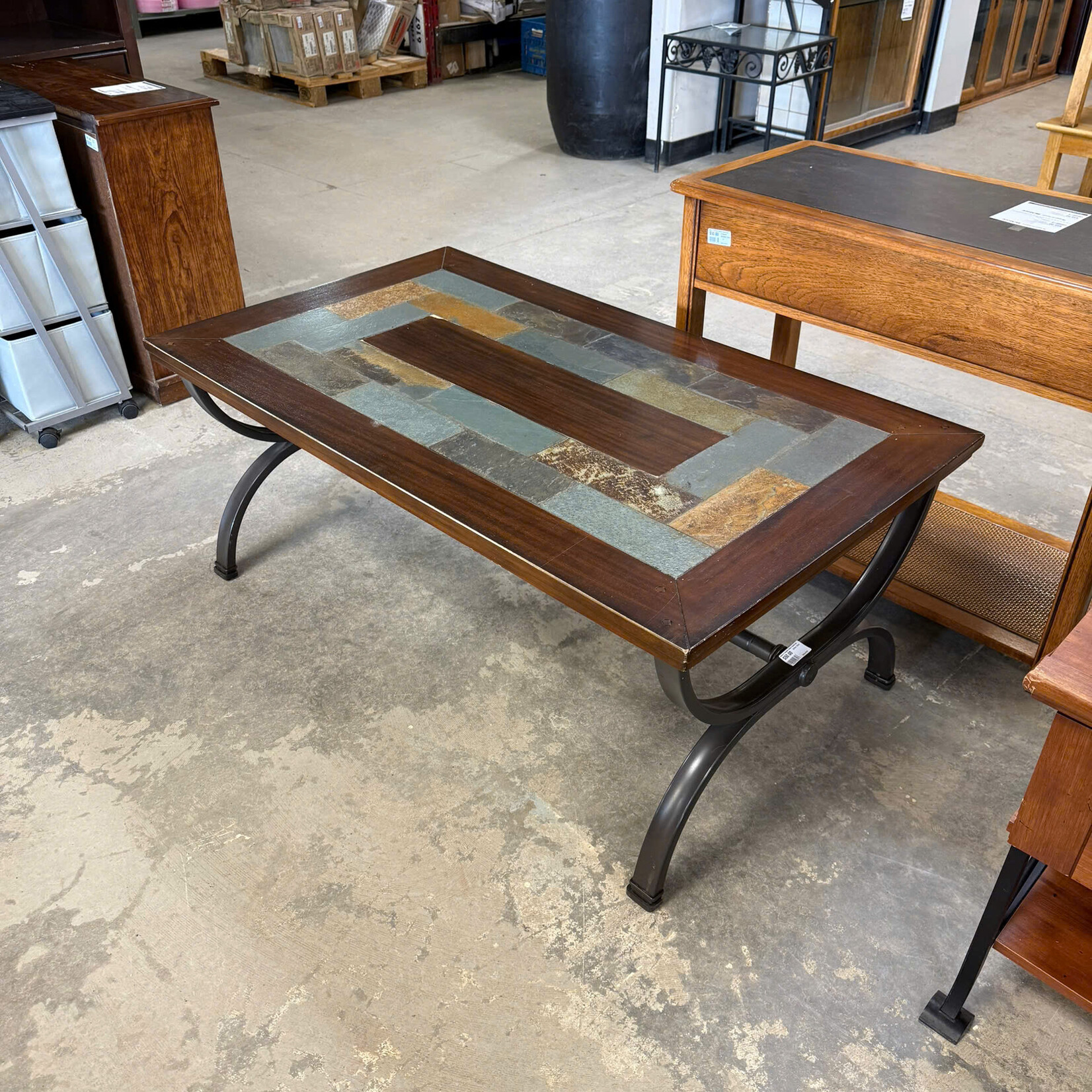 Stone Top Coffee Table