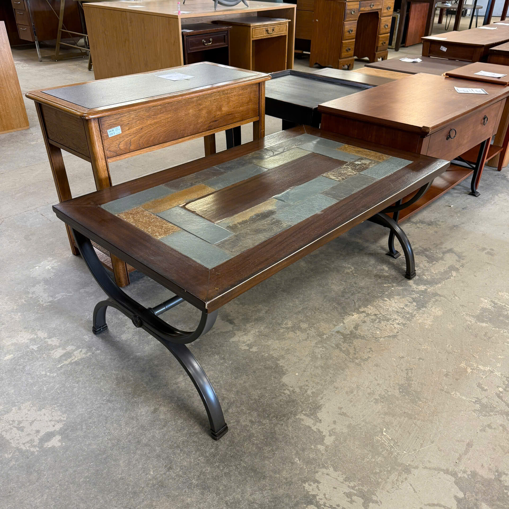 Stone Top Coffee Table