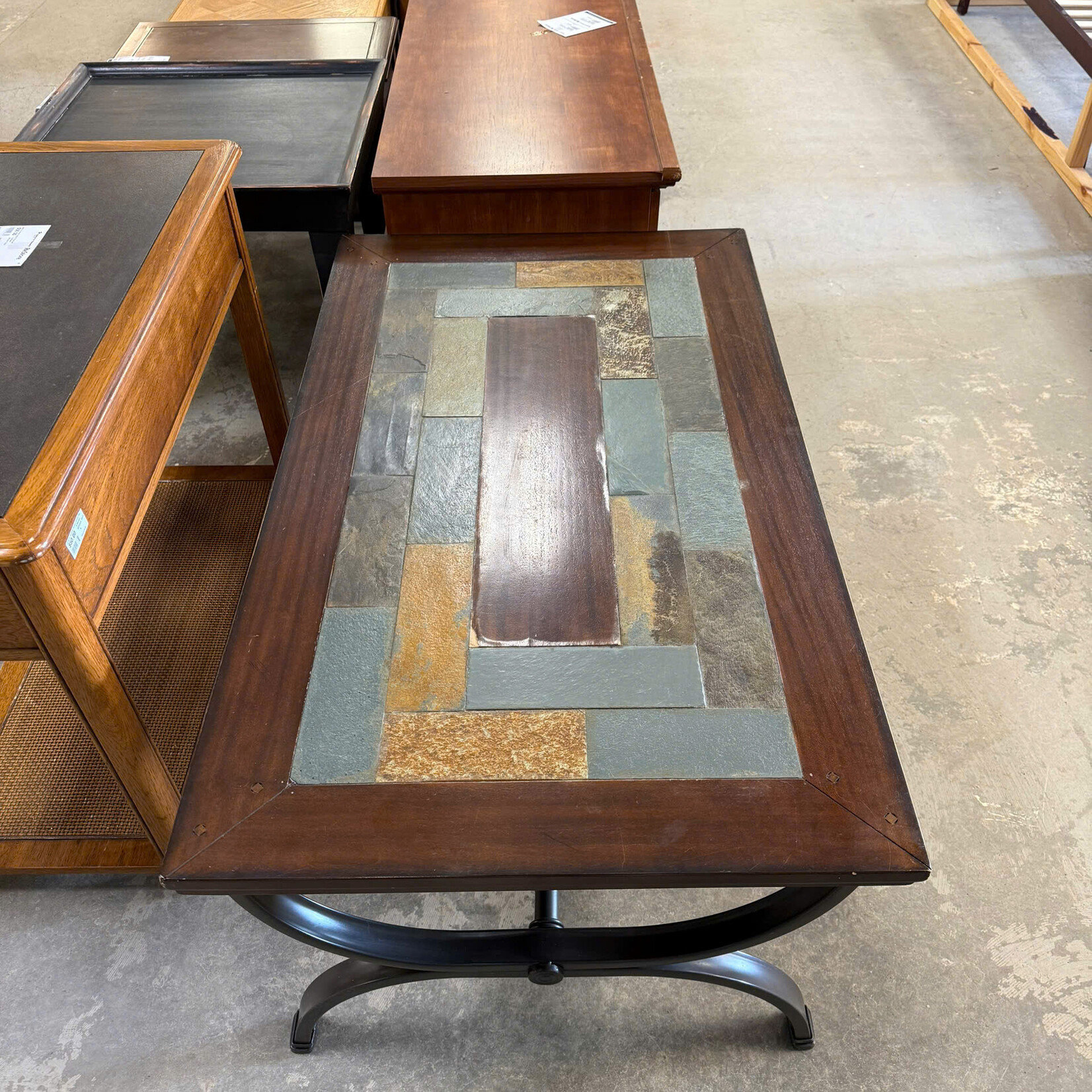 Stone Top Coffee Table