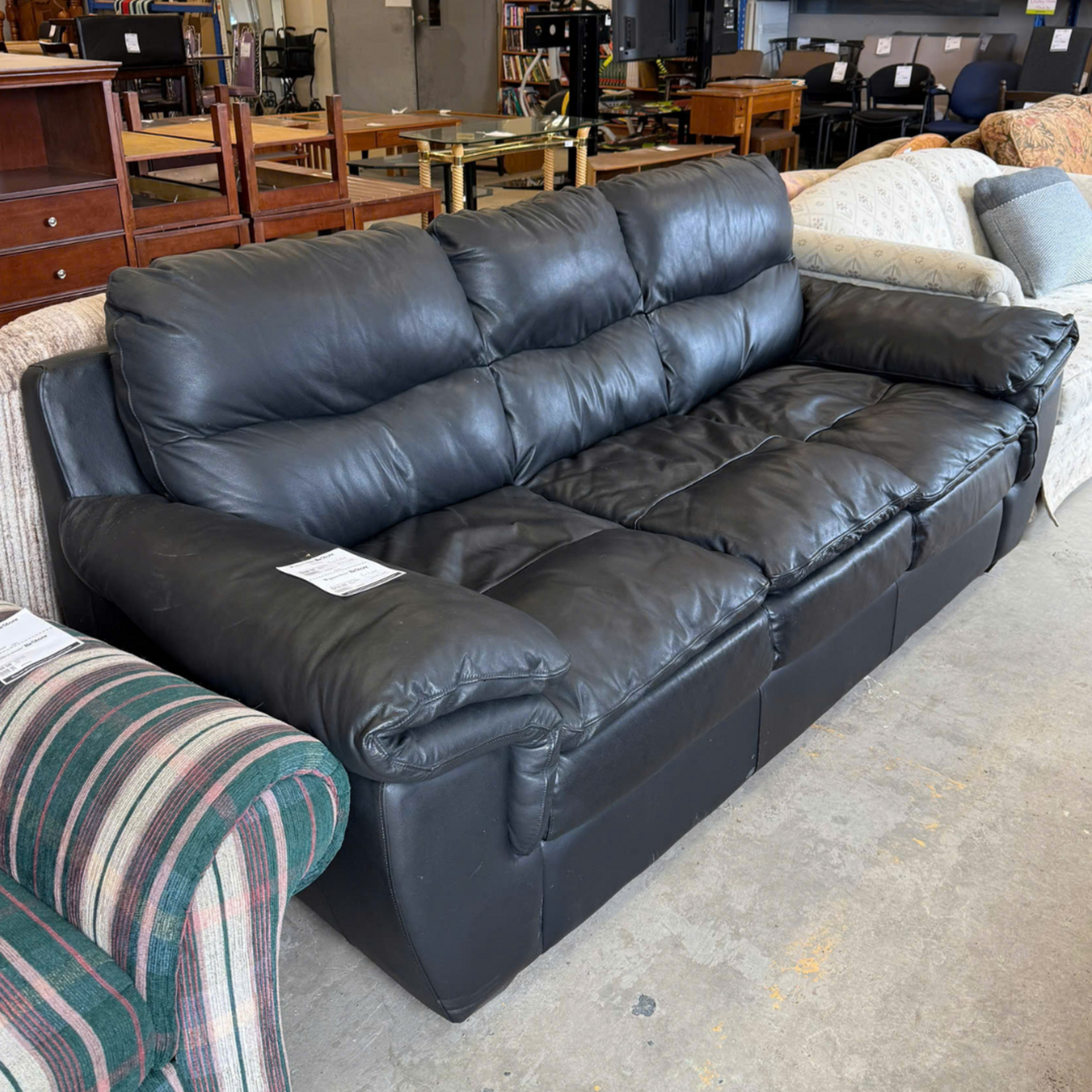 Black Leather Couch