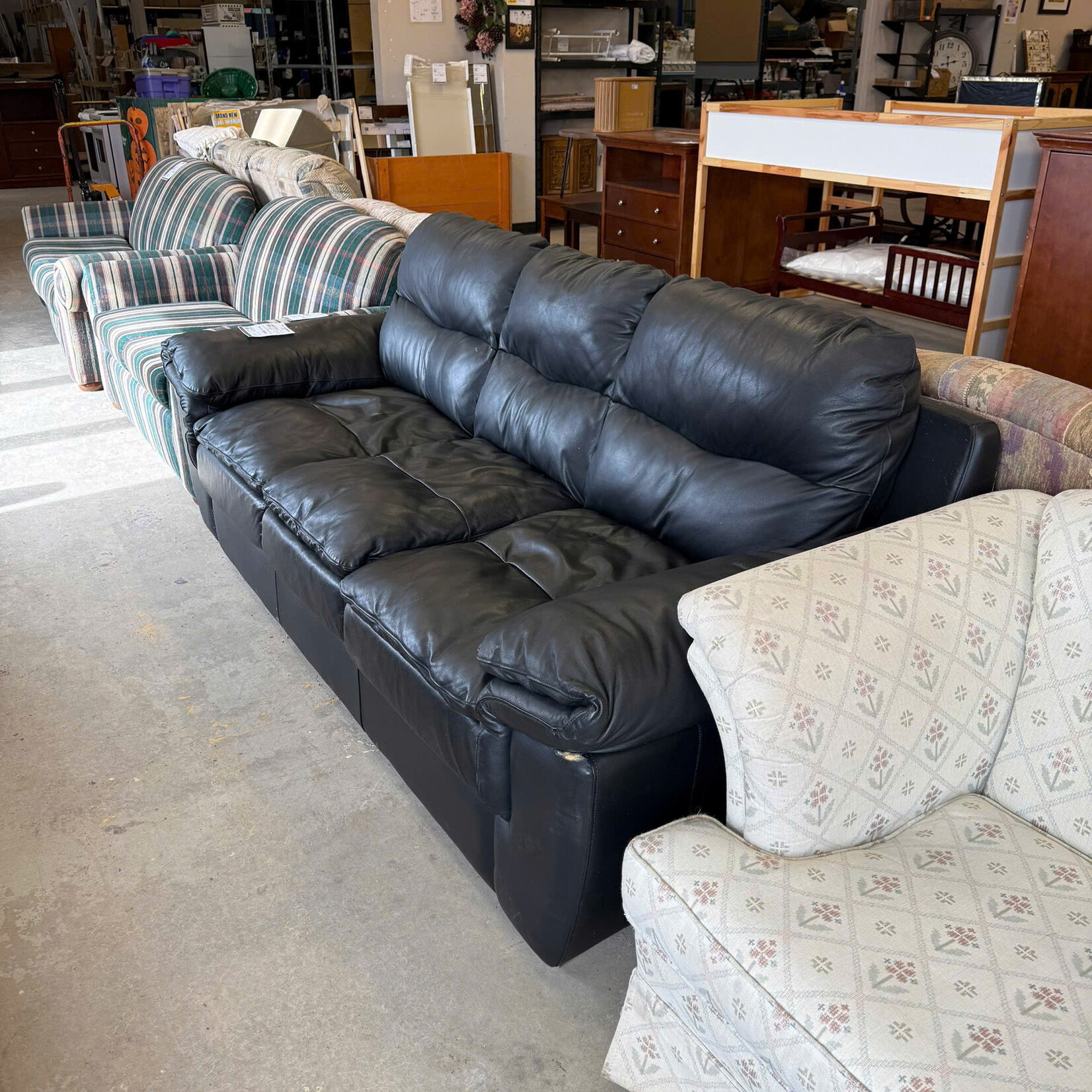 Black Leather Couch