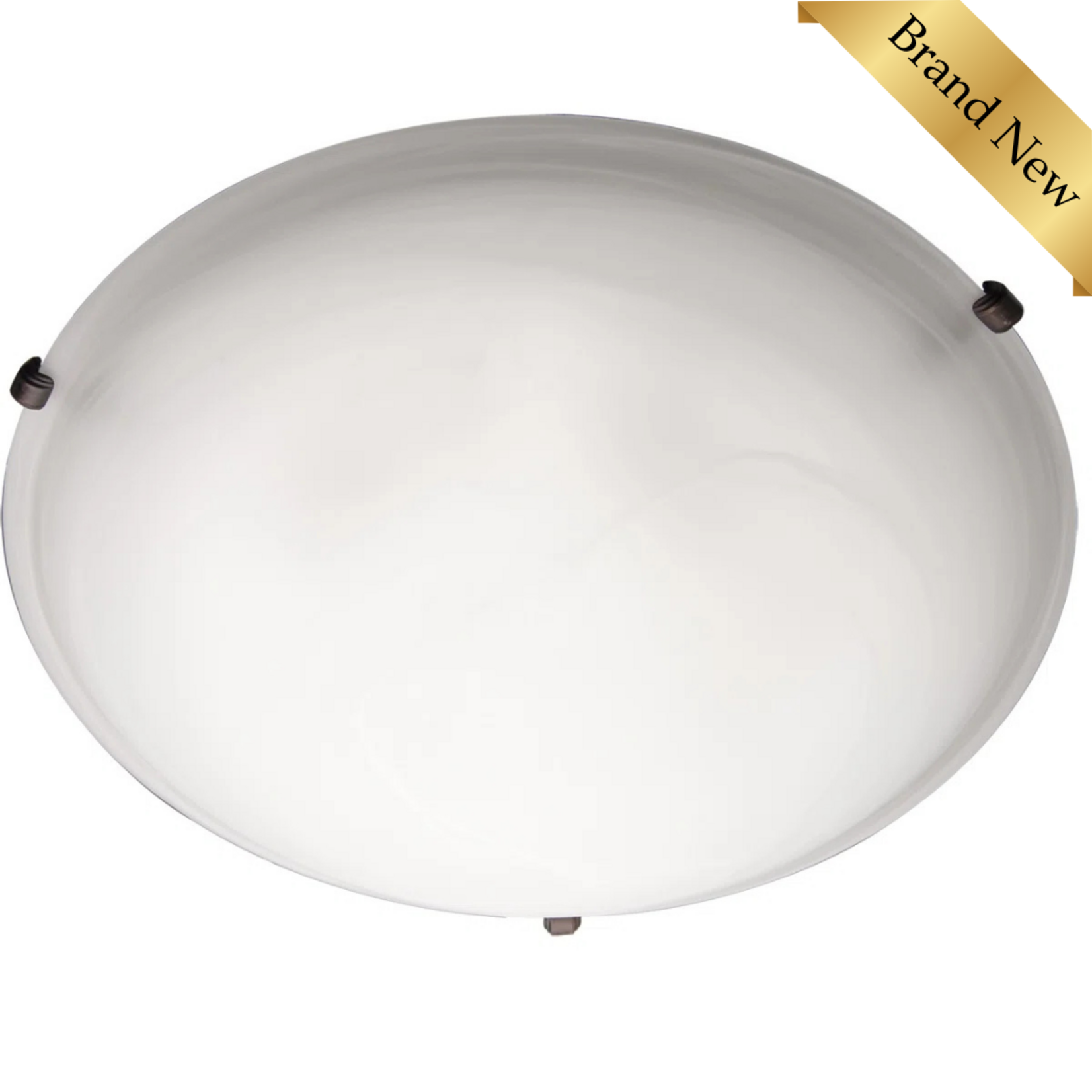 2-Light Simple Bowl Flush Mount