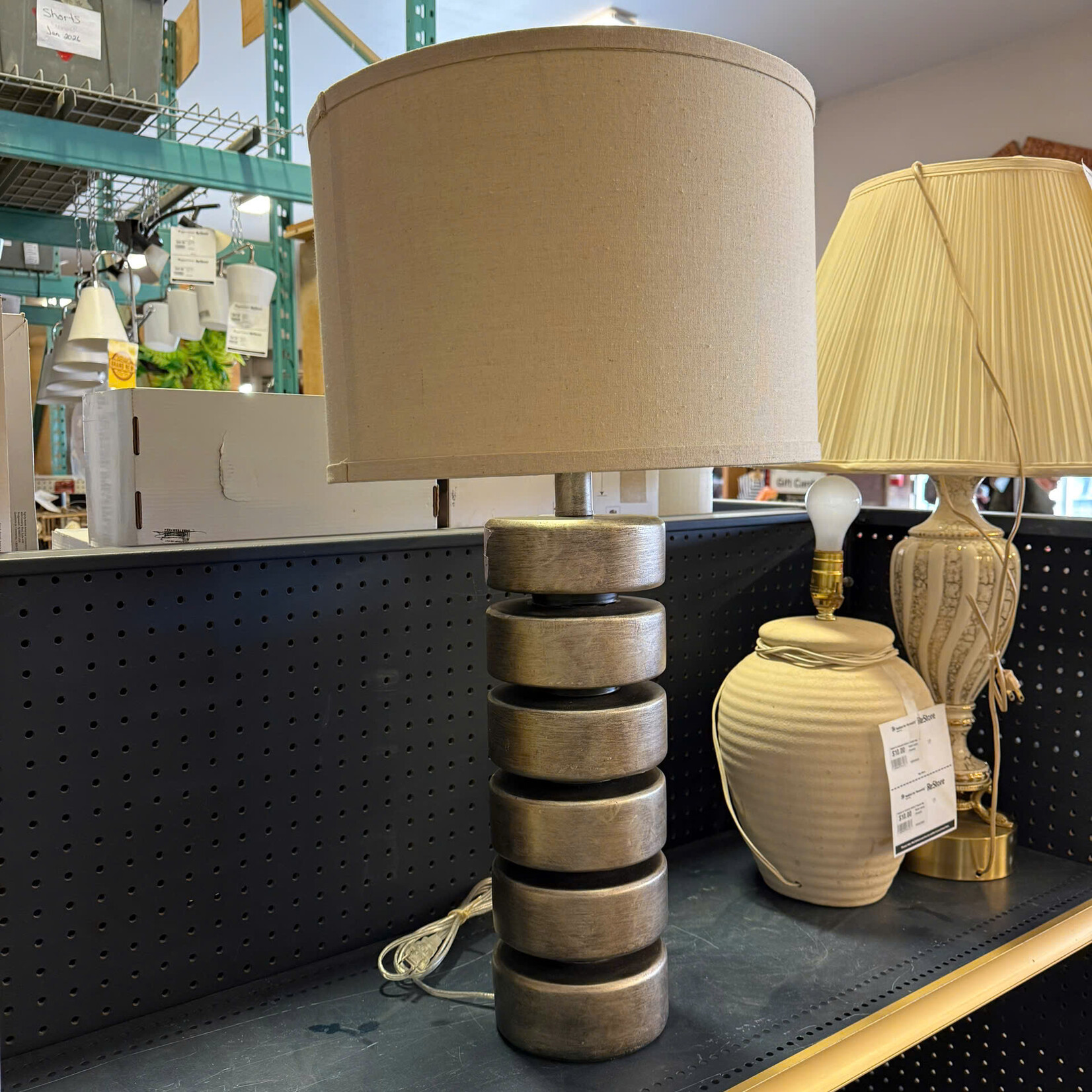 Table Lamp Stacked Disk Design