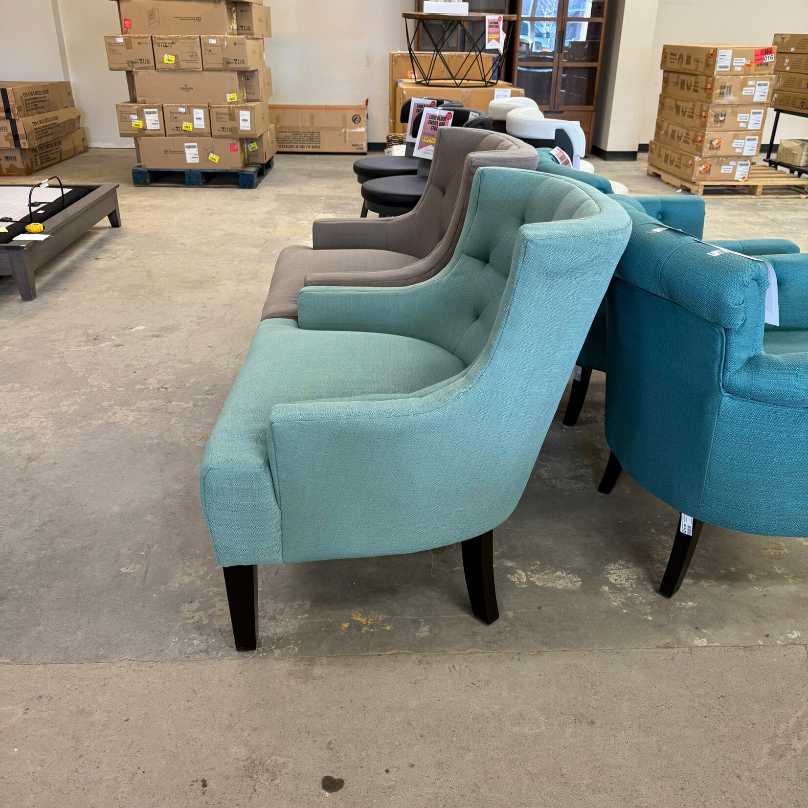 WayFair Canada Armchair - Upholstery  Grey/Green