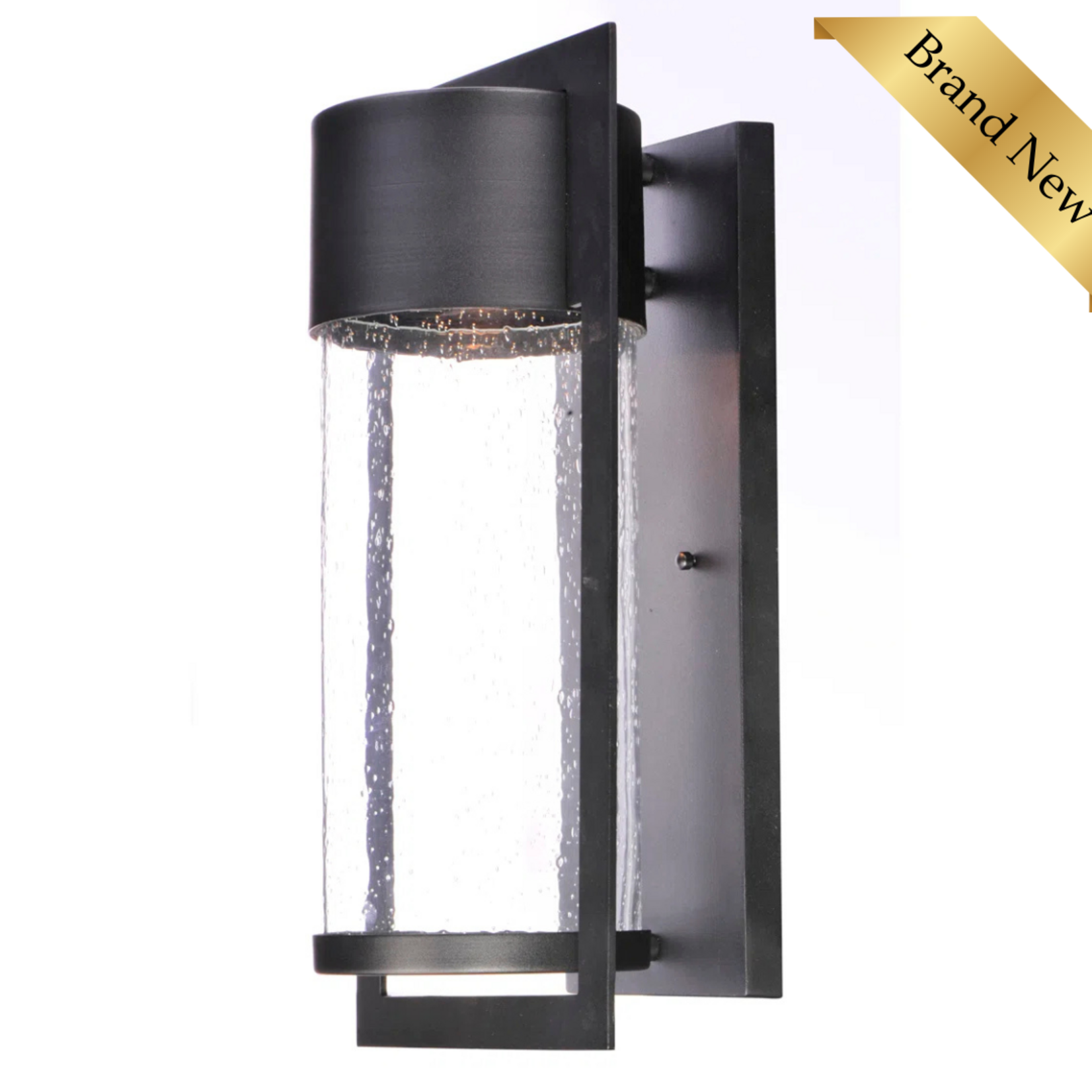 WayFair Canada Gullo 18" Seeded Glass Flush Mount