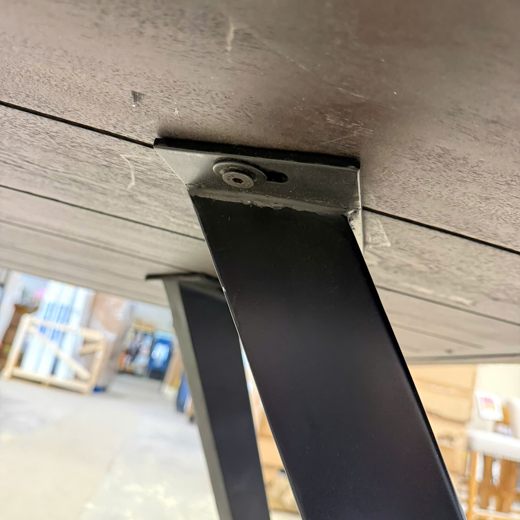 Grey Wooden Dining Table