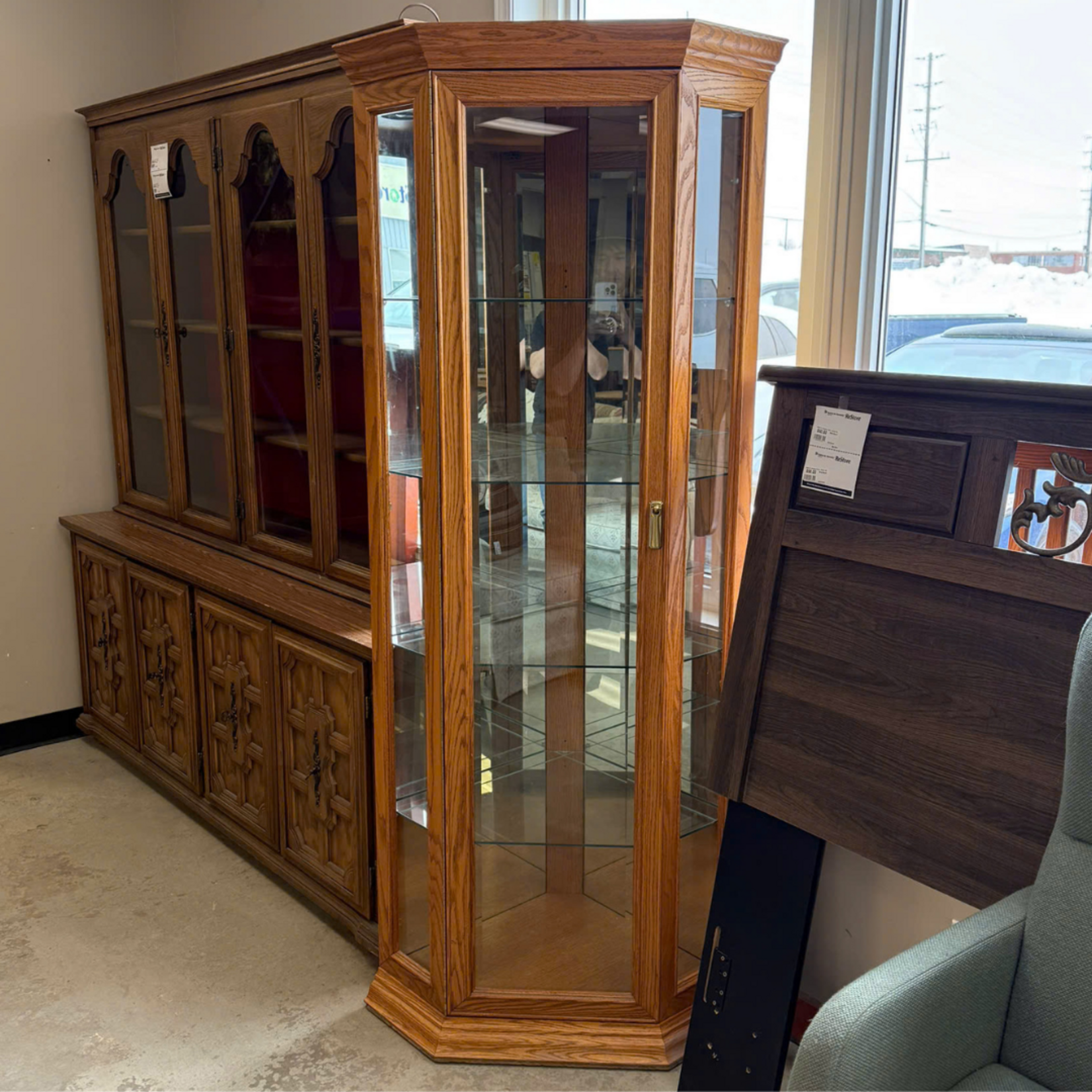 Corner Glass Cabinet