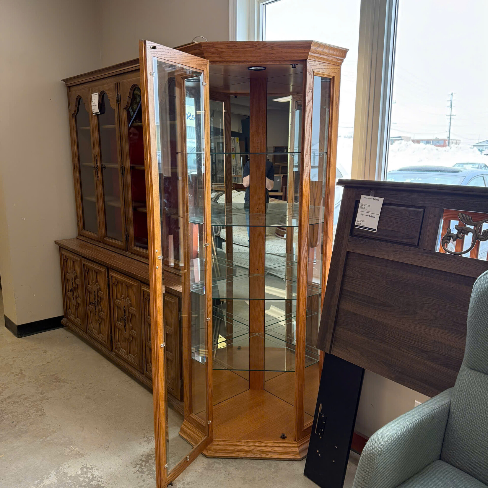 Corner Glass Cabinet
