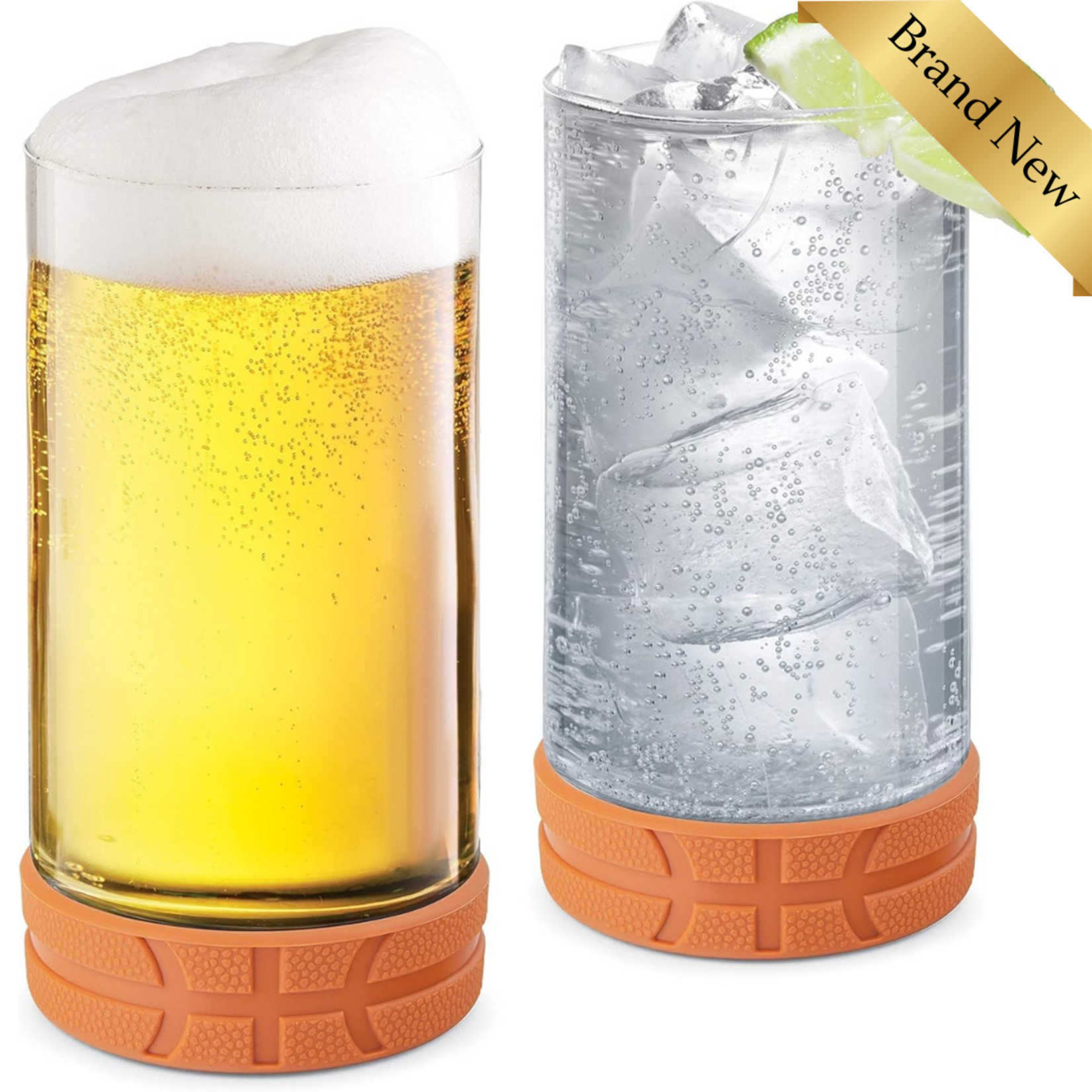 Set of 2 Basketball Glasses