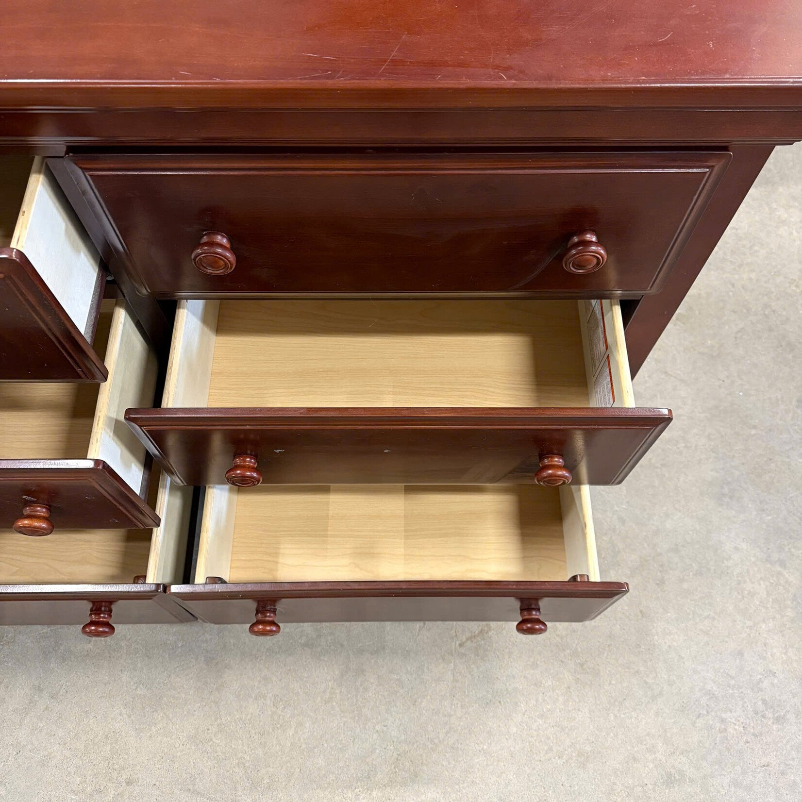 Dark Brown 6 Drawer Dresser