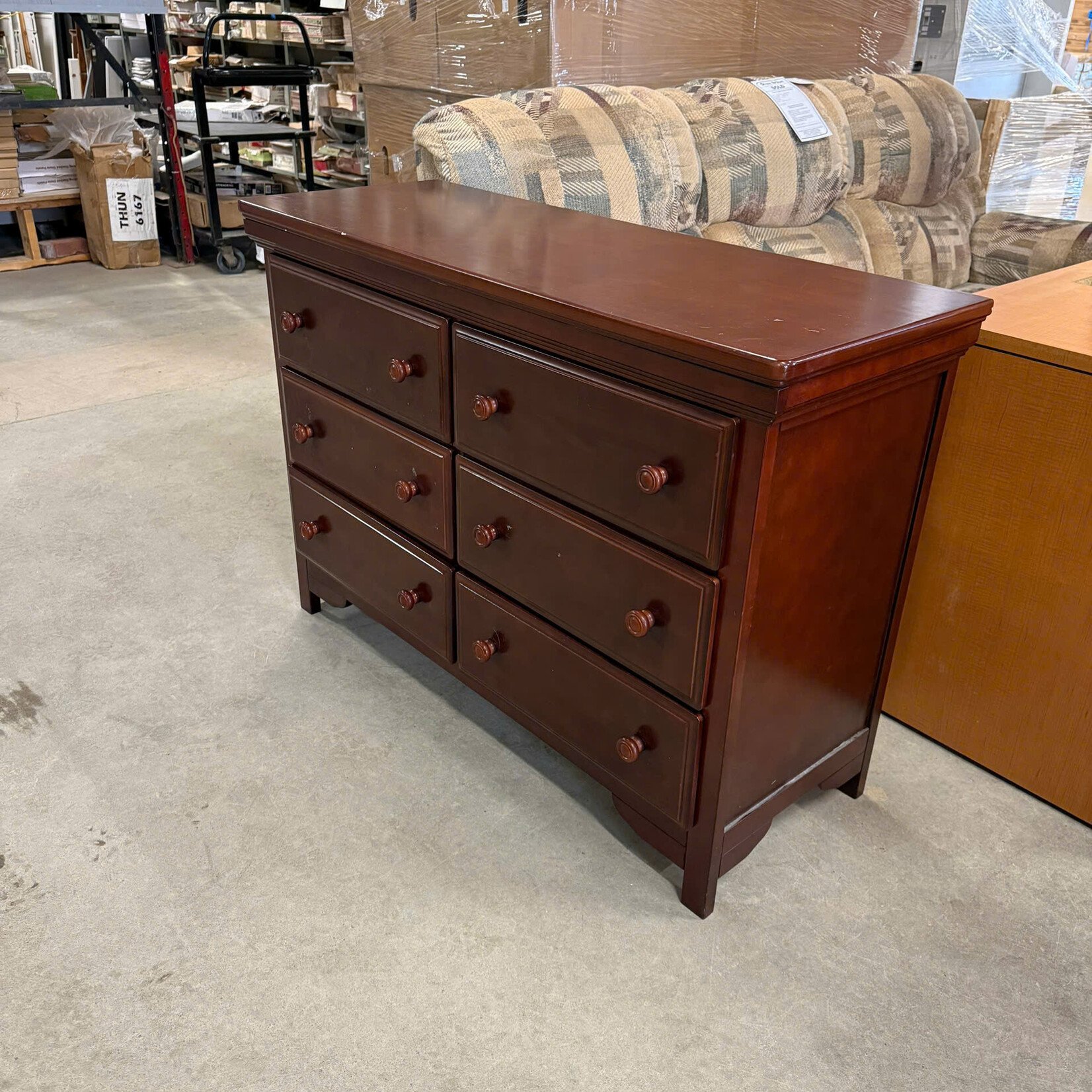 Dark Brown 6 Drawer Dresser