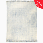 8x10 Blue Chessboard Rug