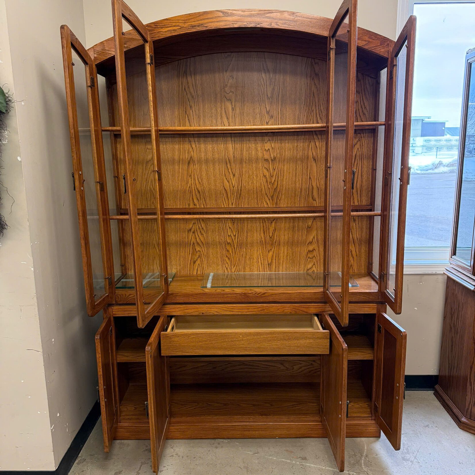 4 Glass Door China Cabinet