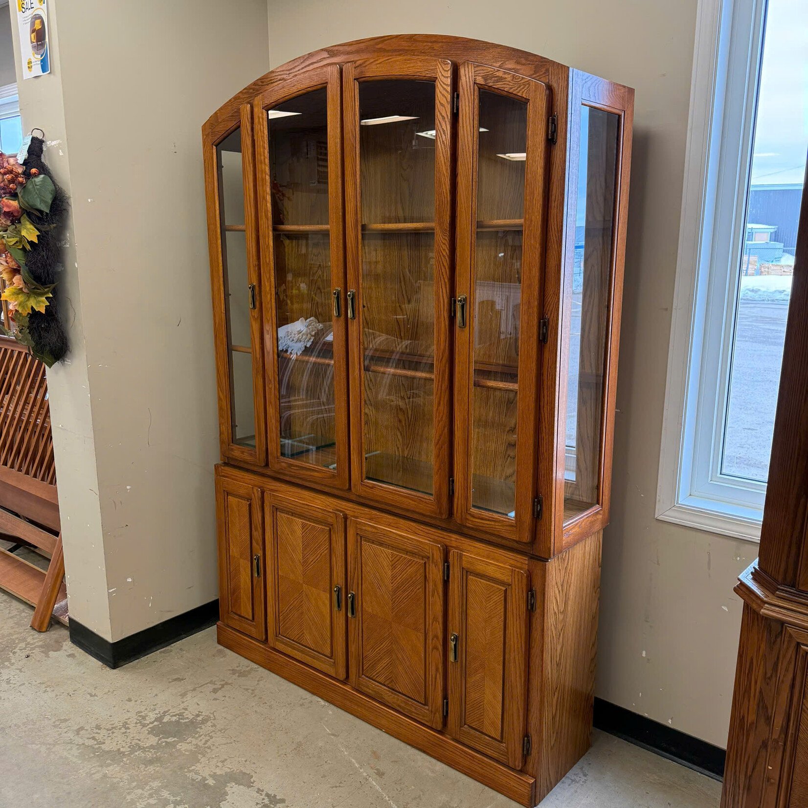 4 Glass Door China Cabinet