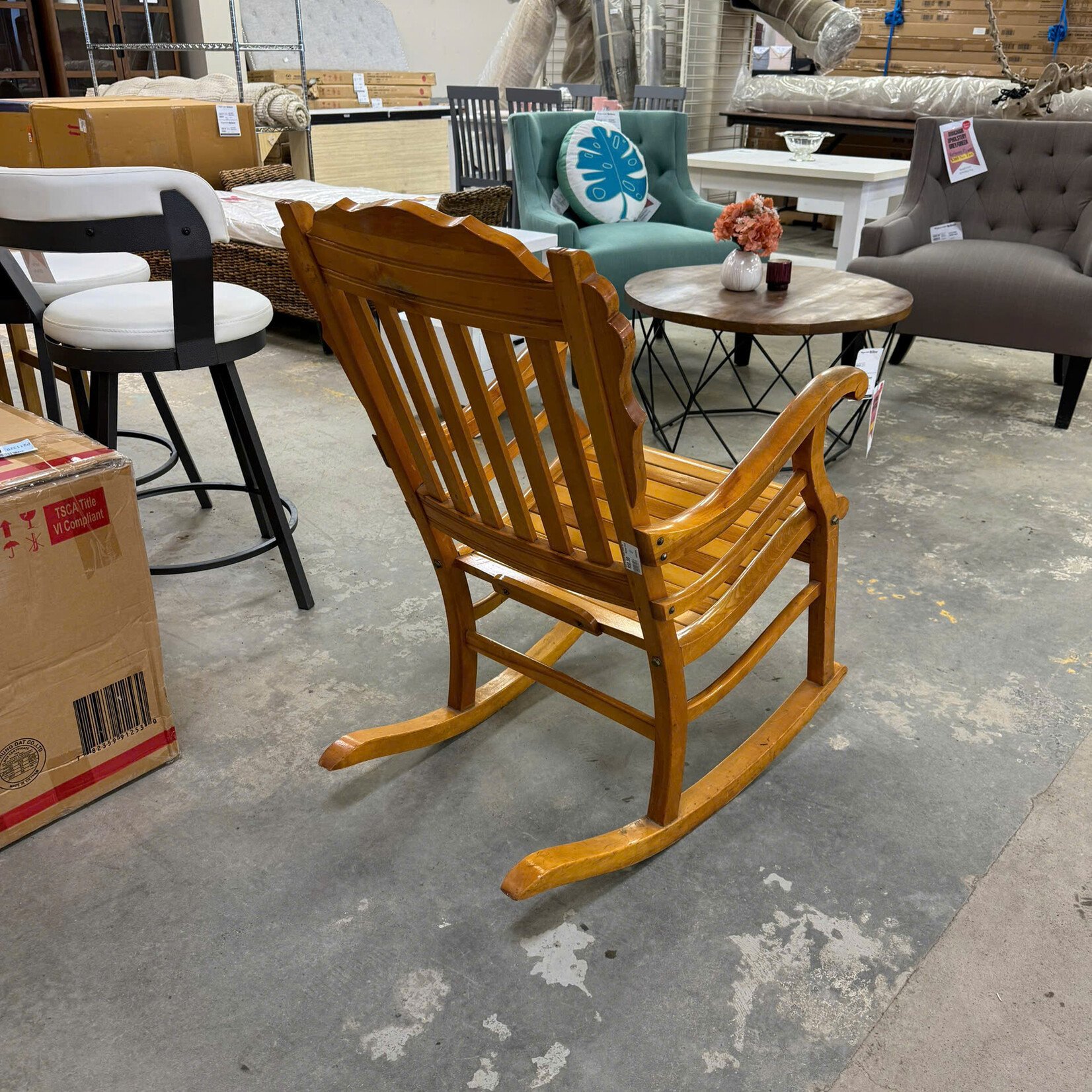 Vintage Wooden Rocking Chair