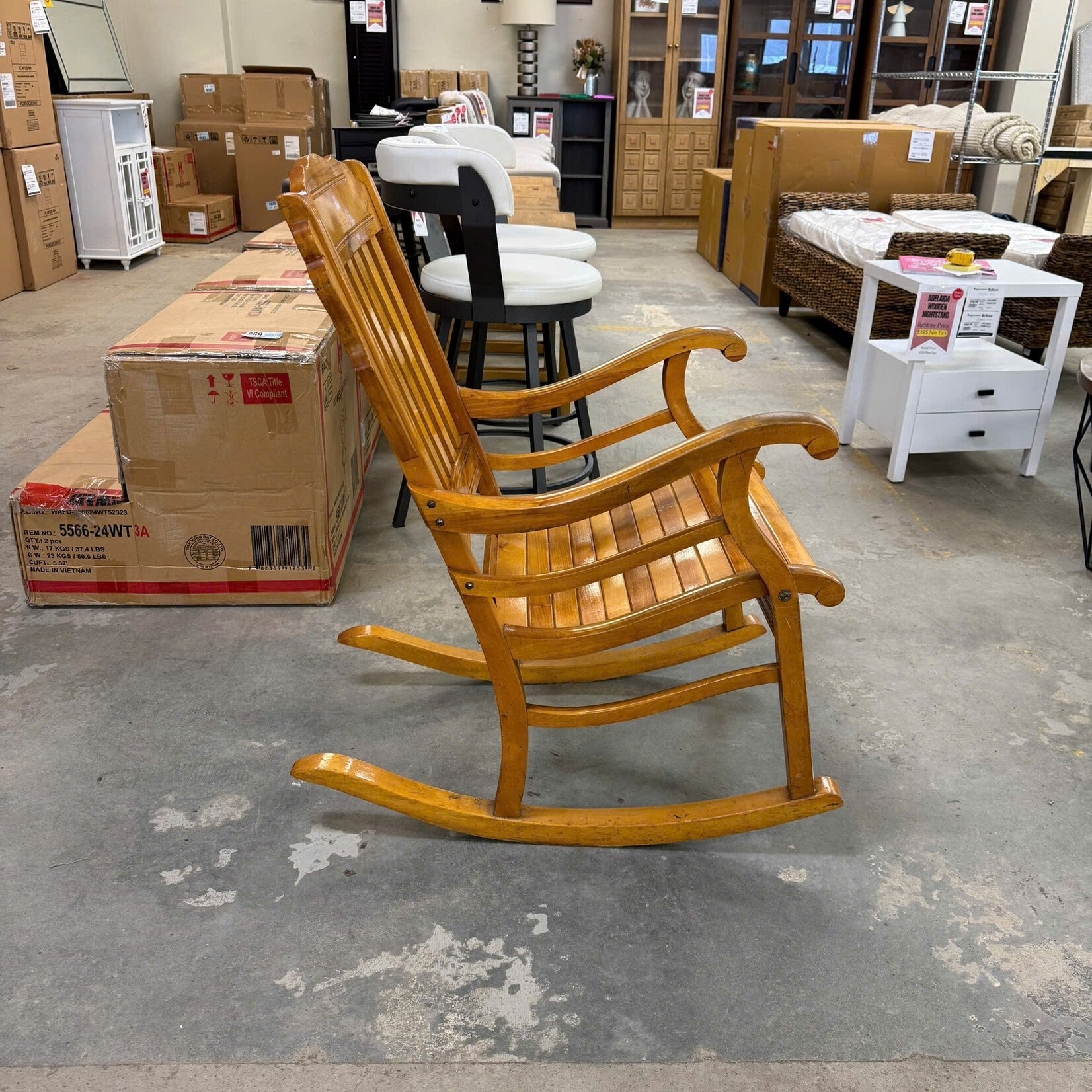 Vintage Wooden Rocking Chair