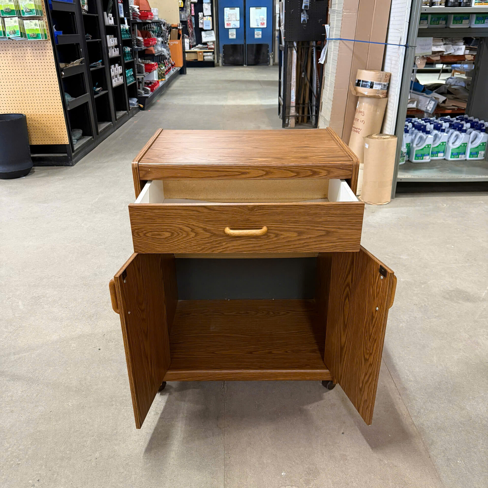 1 Drawer 2 Door Microwave Cabinet