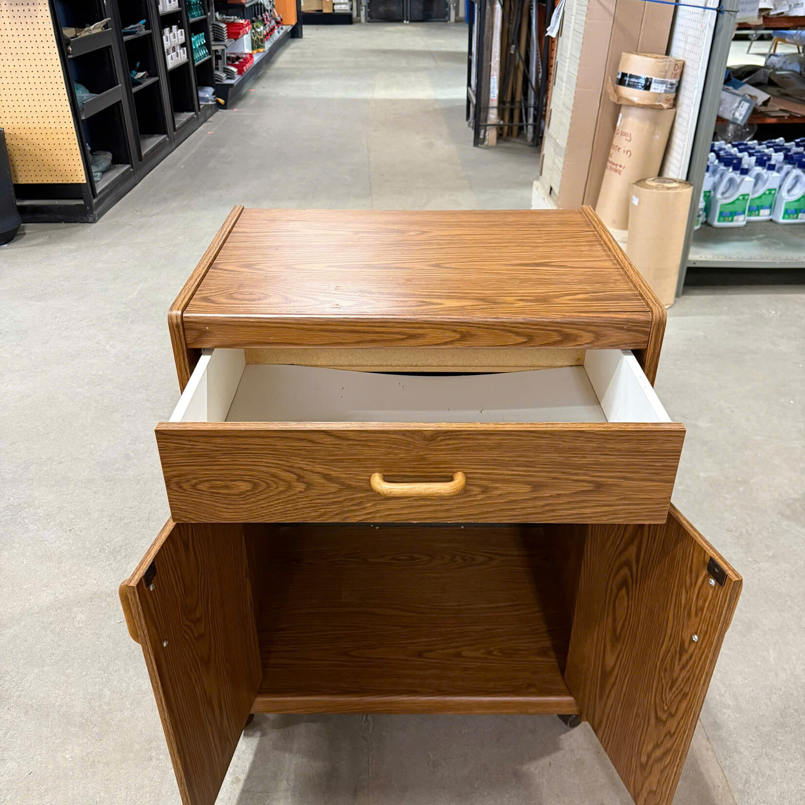 1 Drawer 2 Door Microwave Cabinet