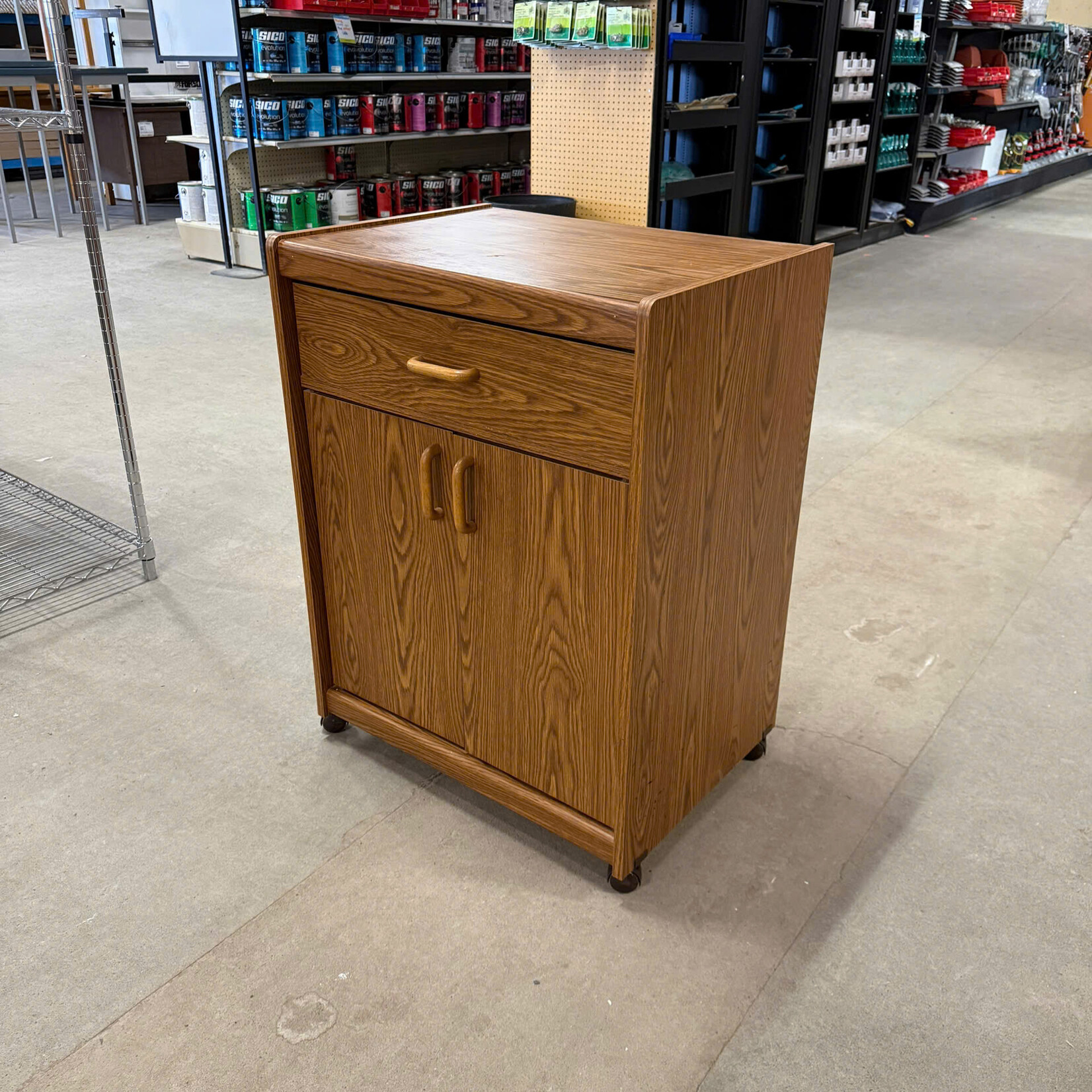 1 Drawer 2 Door Microwave Cabinet