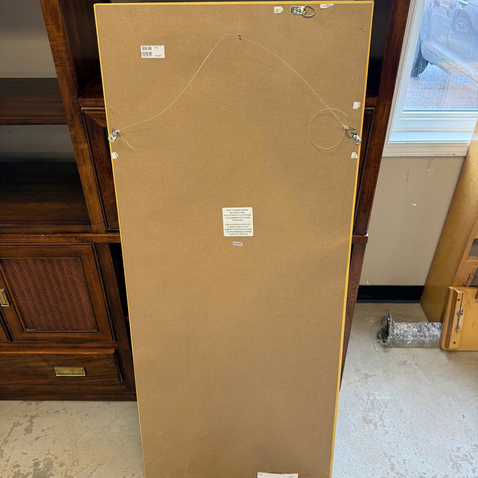 White Wooden Frame Mirror