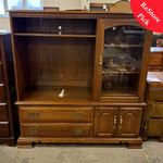 2 Piece Glass Door Cabinet