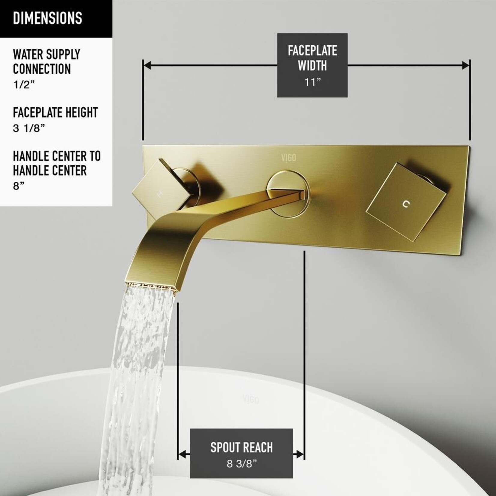 VIGO Matte Gold Faucet