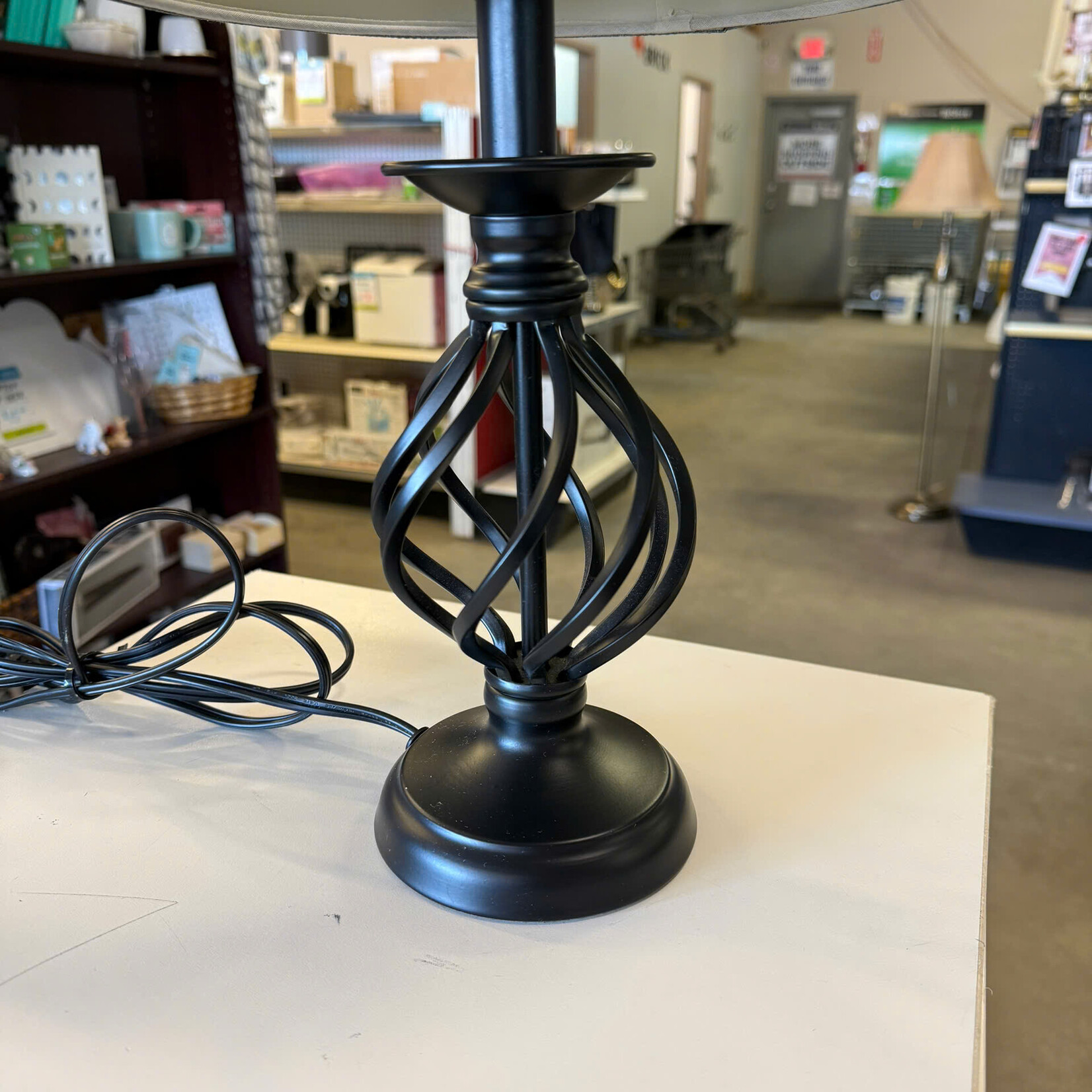 Bedside Lamp Twisted Base