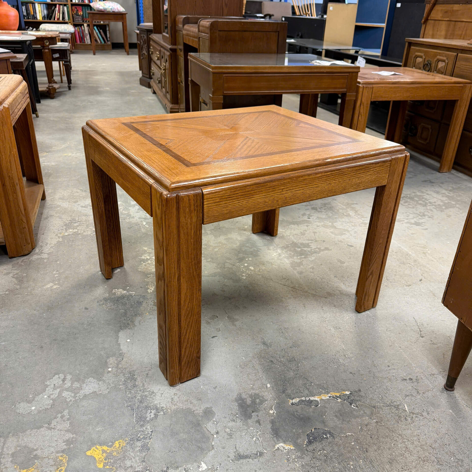 Square Brown End Table