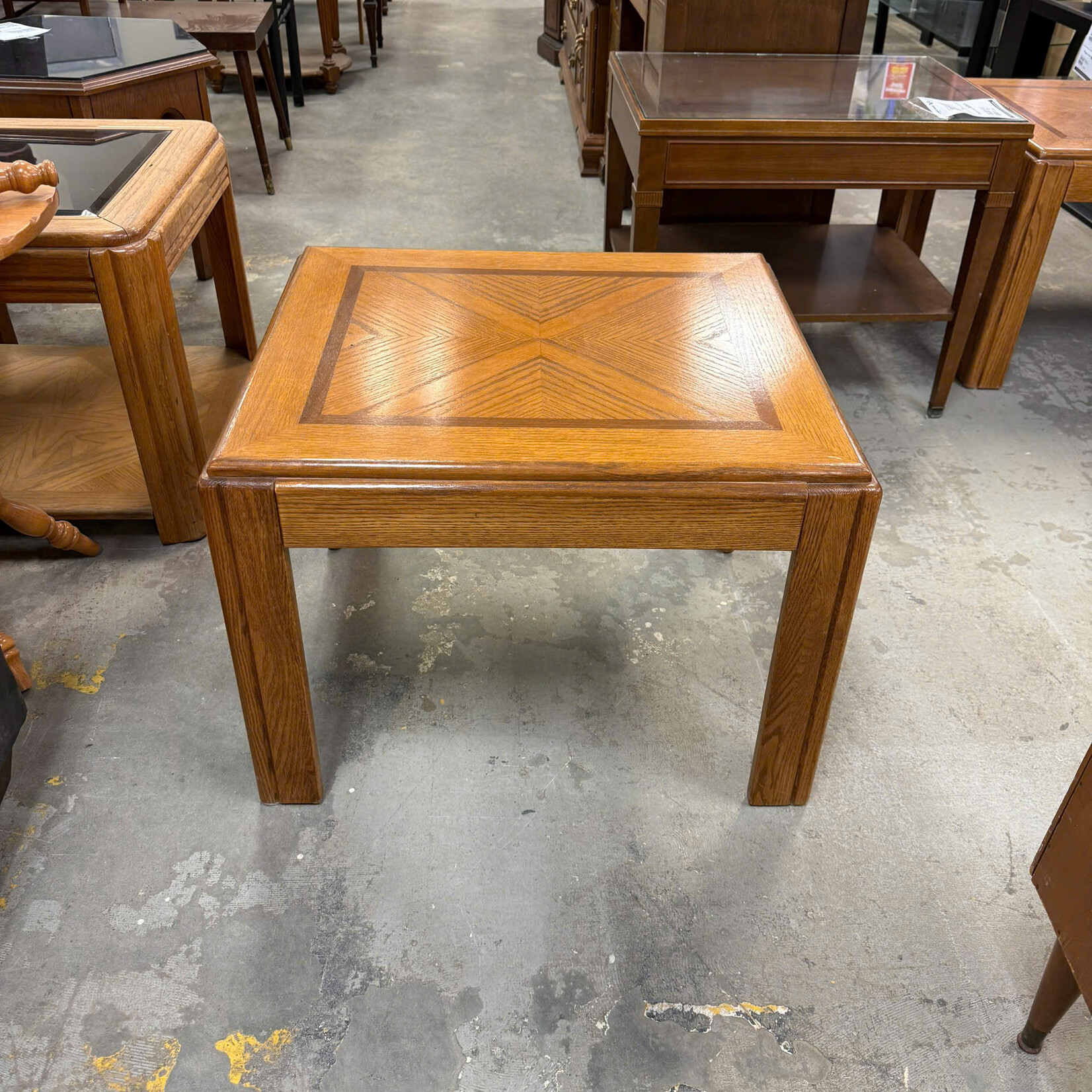 Square Brown End Table