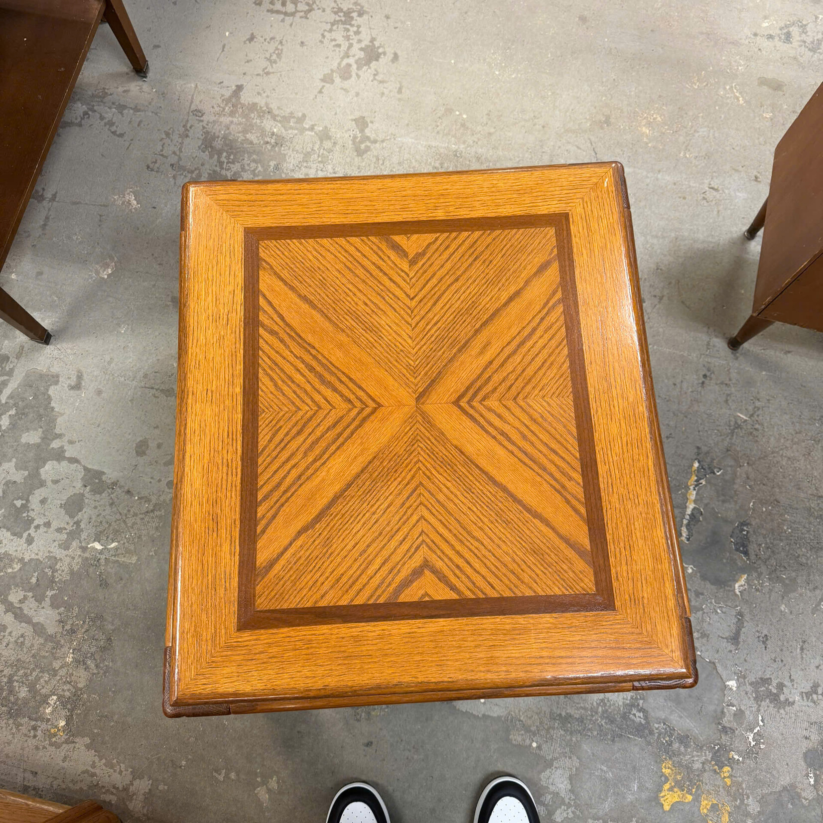 Square Brown End Table