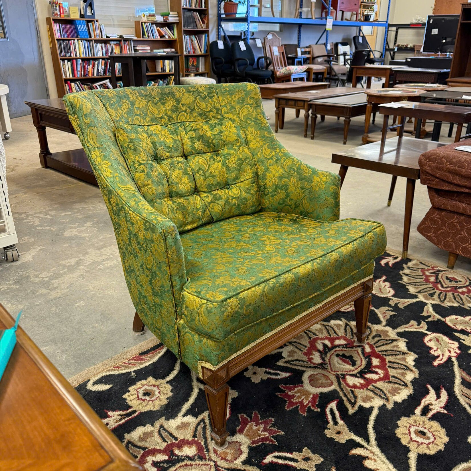 Green Wingback Chair
