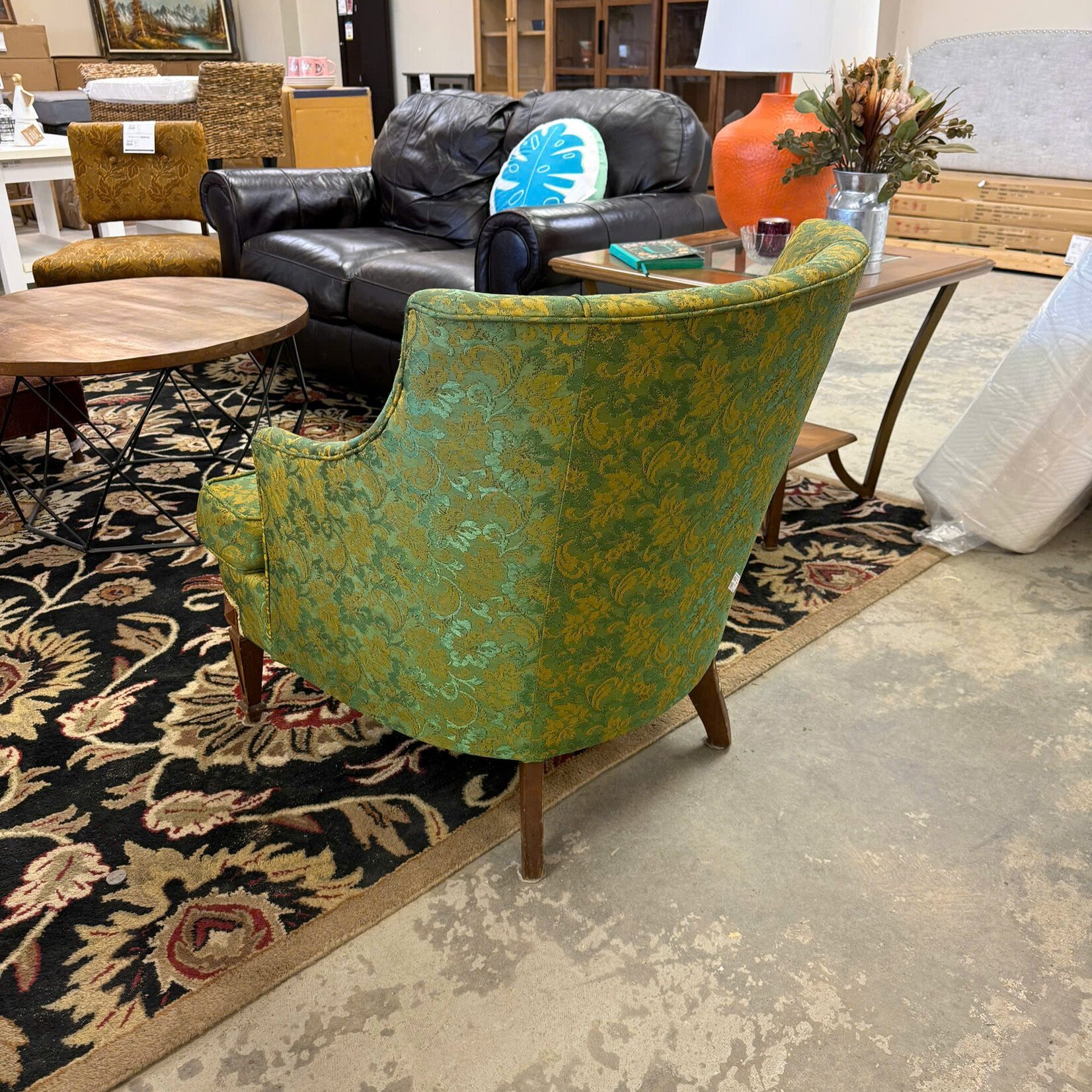 Green Wingback Chair