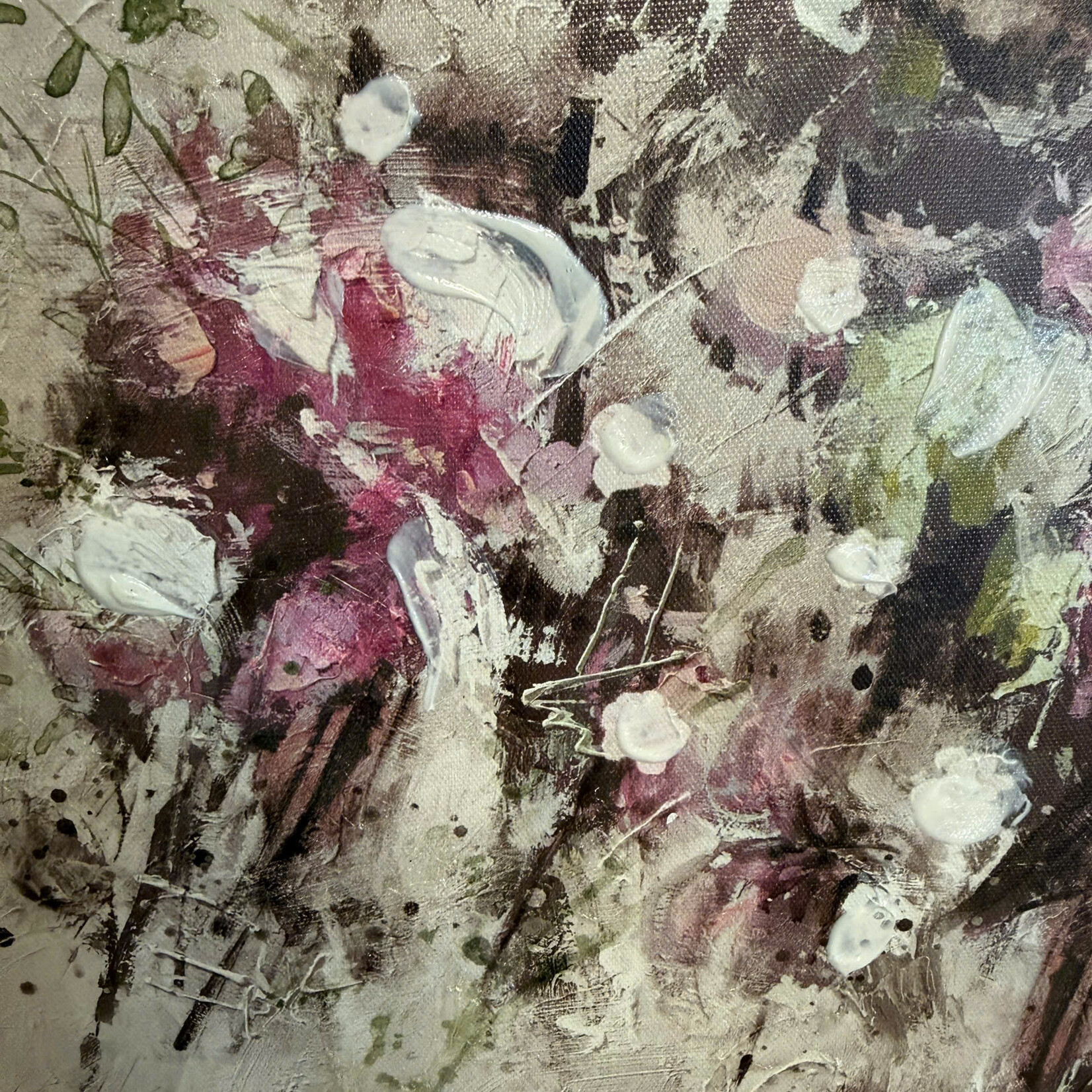 Roses In Vase Painting