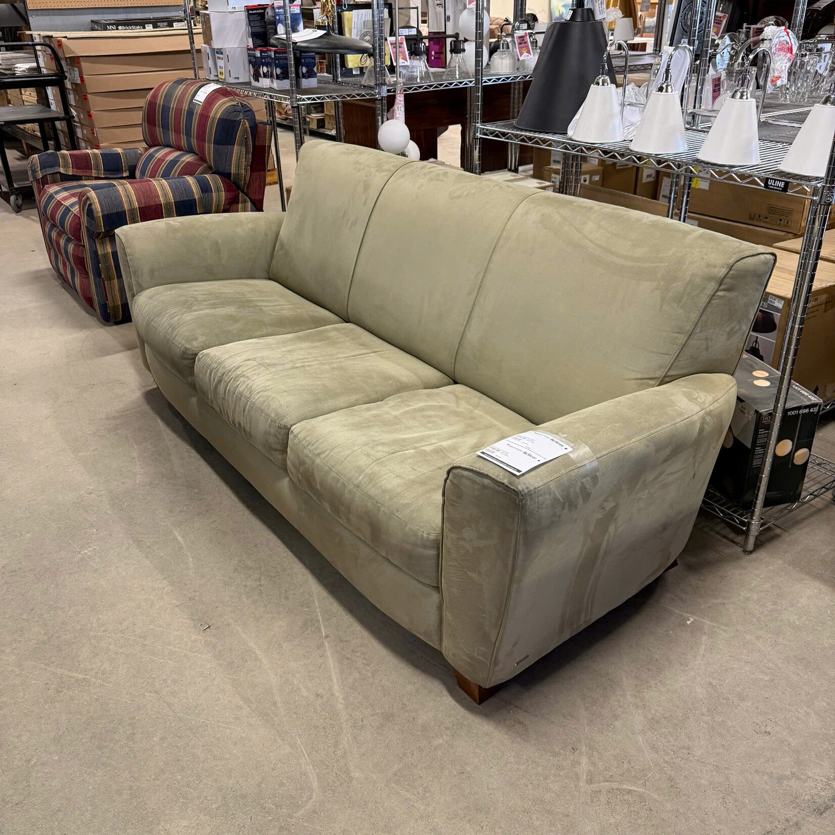 Light Olive Green 3 Seater