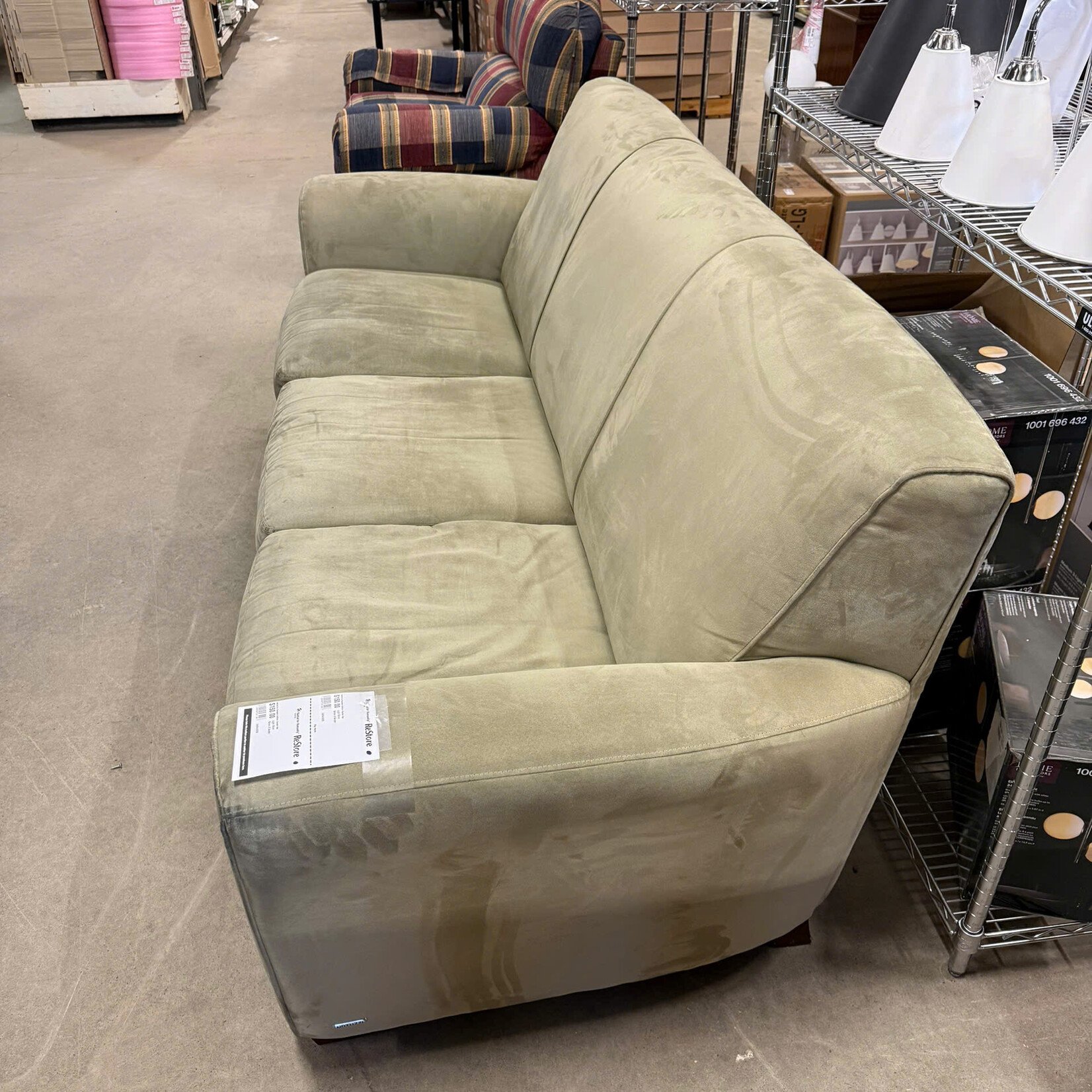 Light Olive Green 3 Seater