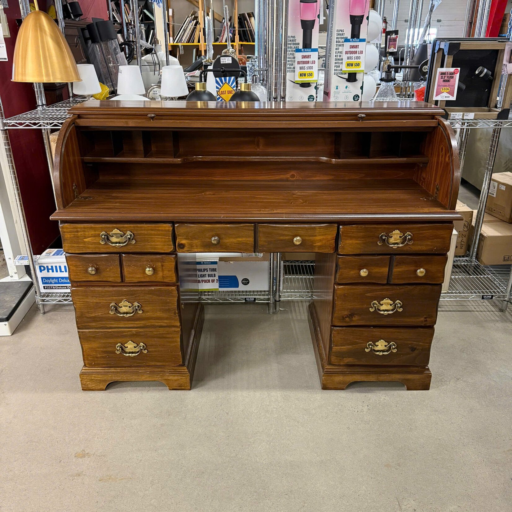 Roll Top Desk With Key