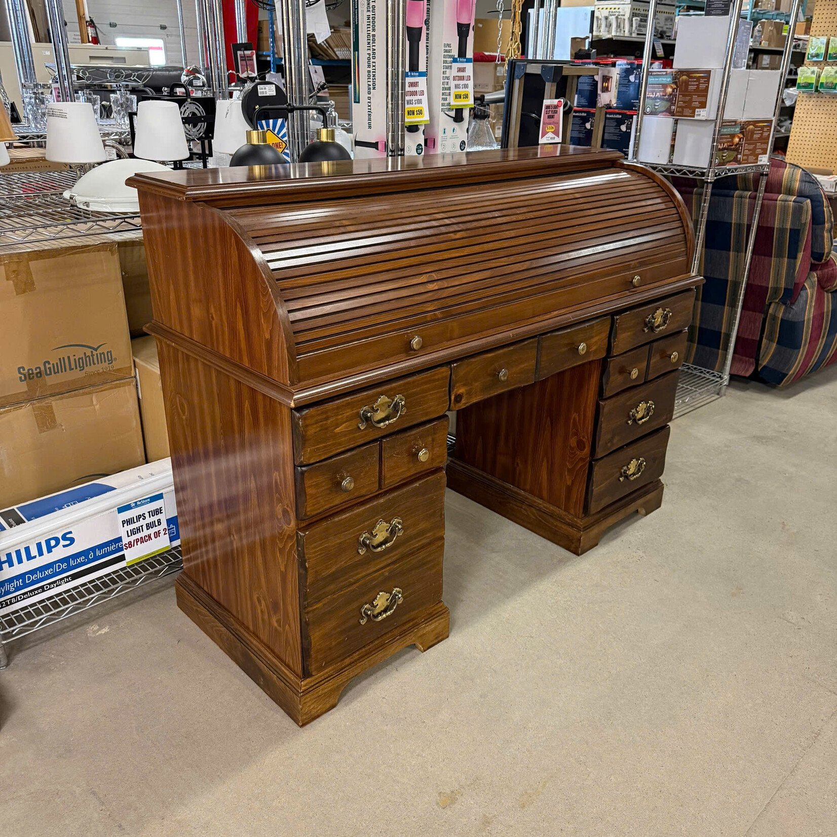 Roll Top Desk With Key