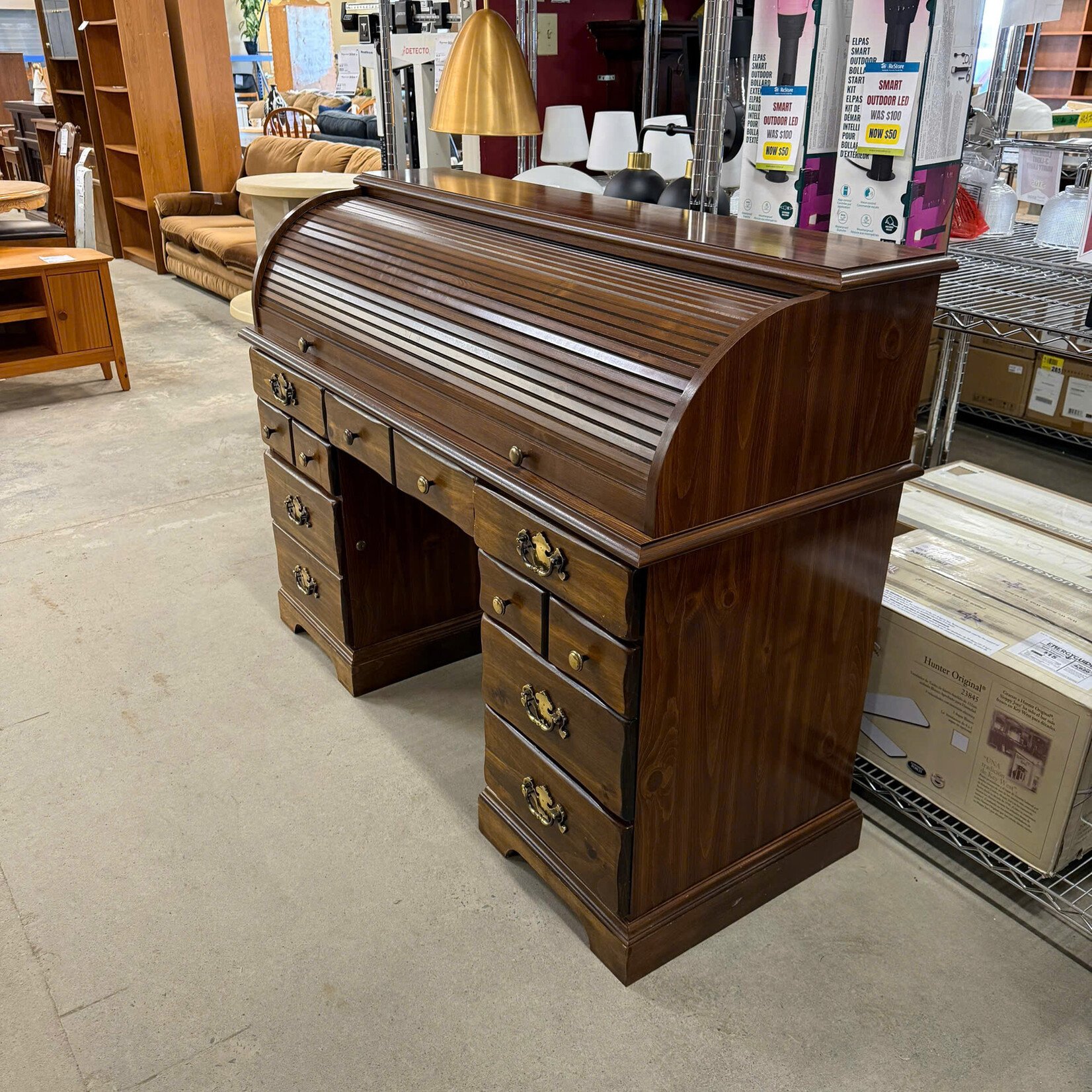 Roll Top Desk With Key