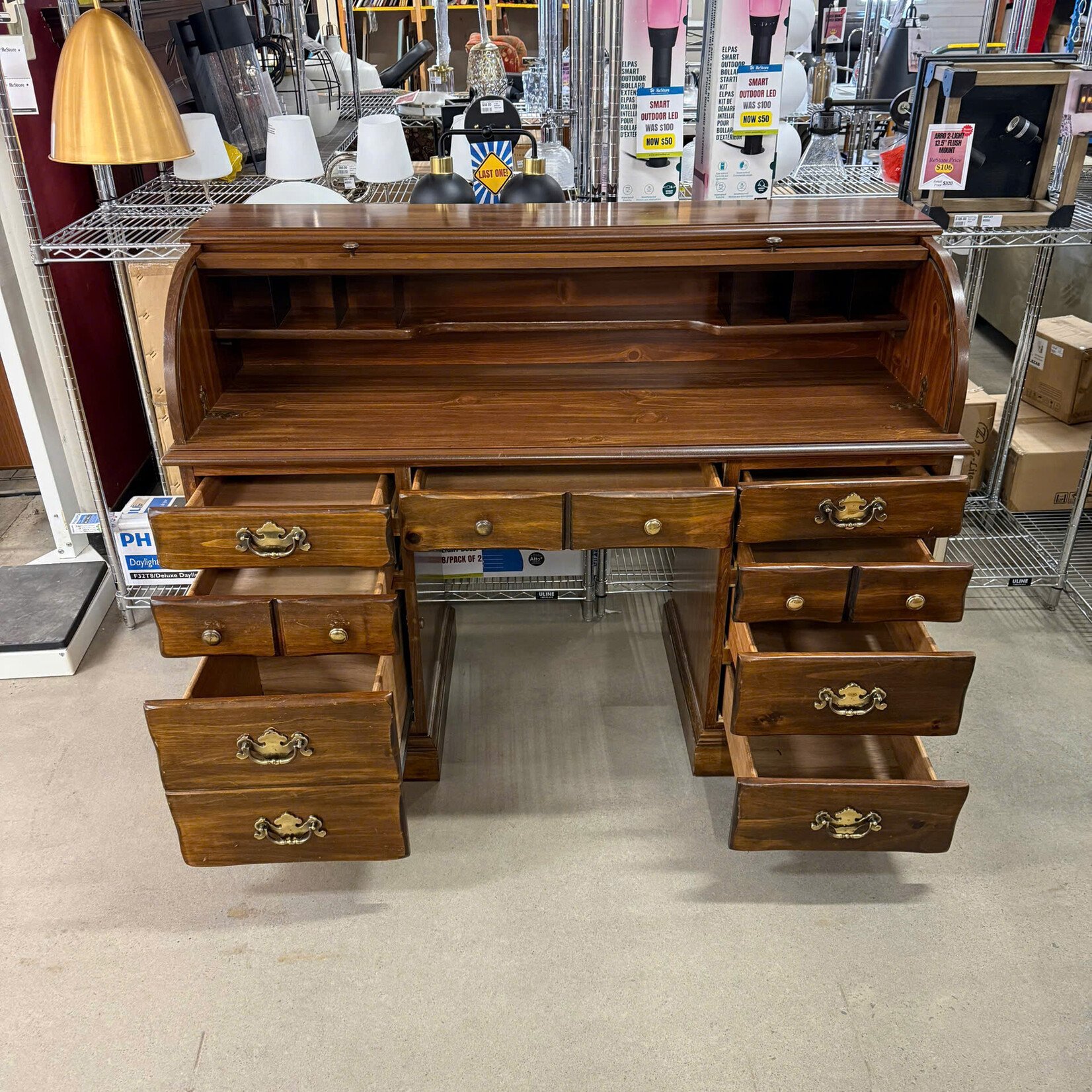 Roll Top Desk With Key